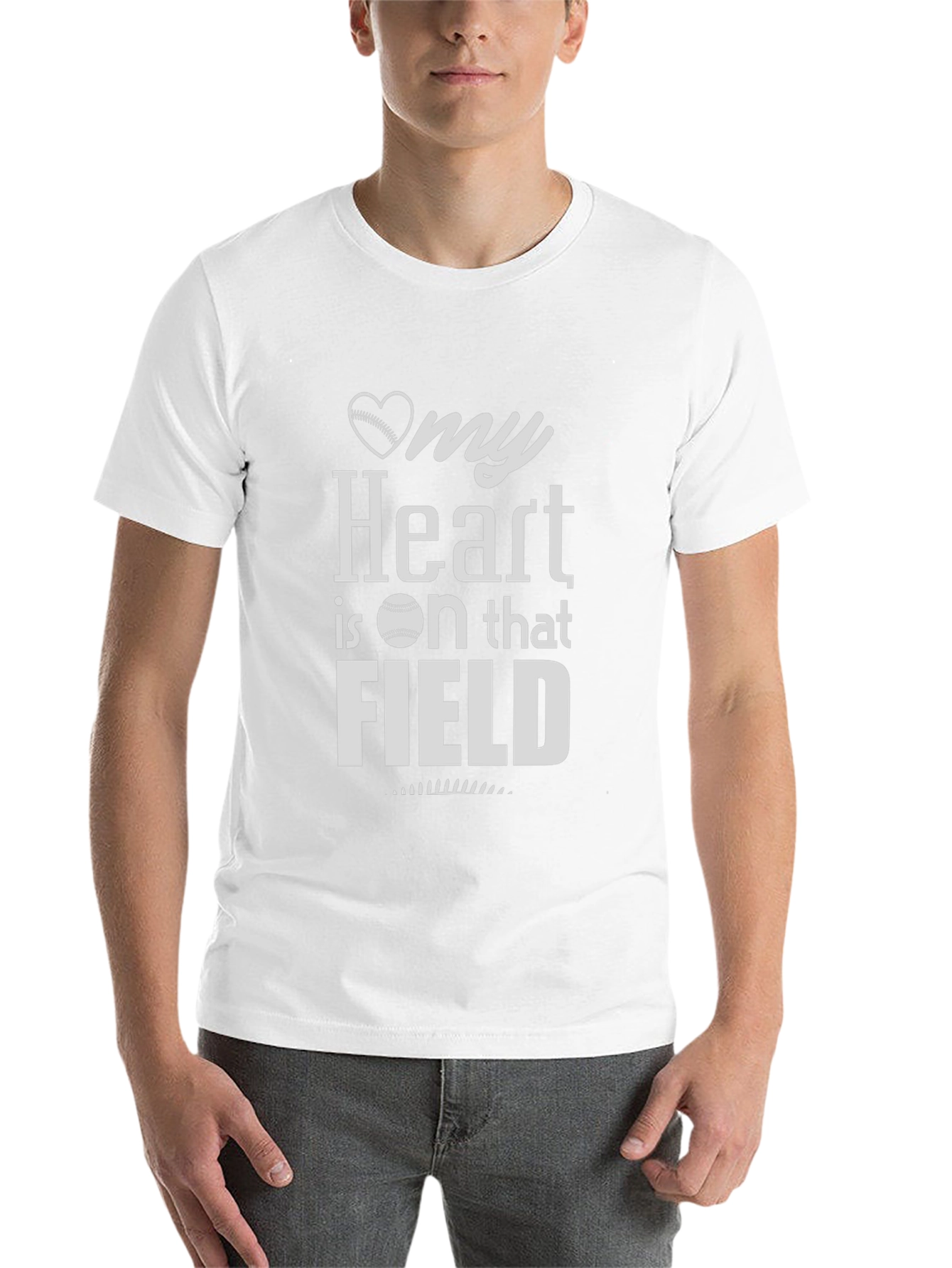 My Heart is on that Field Baseball T-Shirt