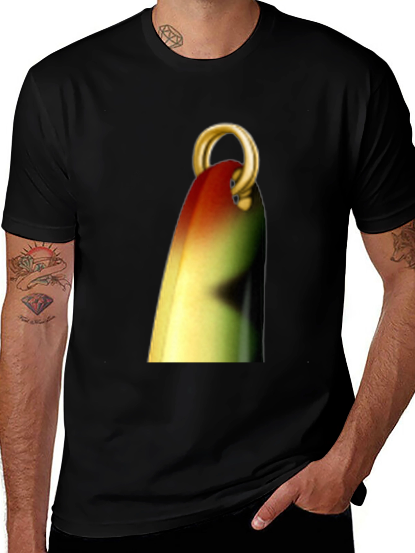 Fishing Lure Graphic Tee - Anglers Black T-Shirt