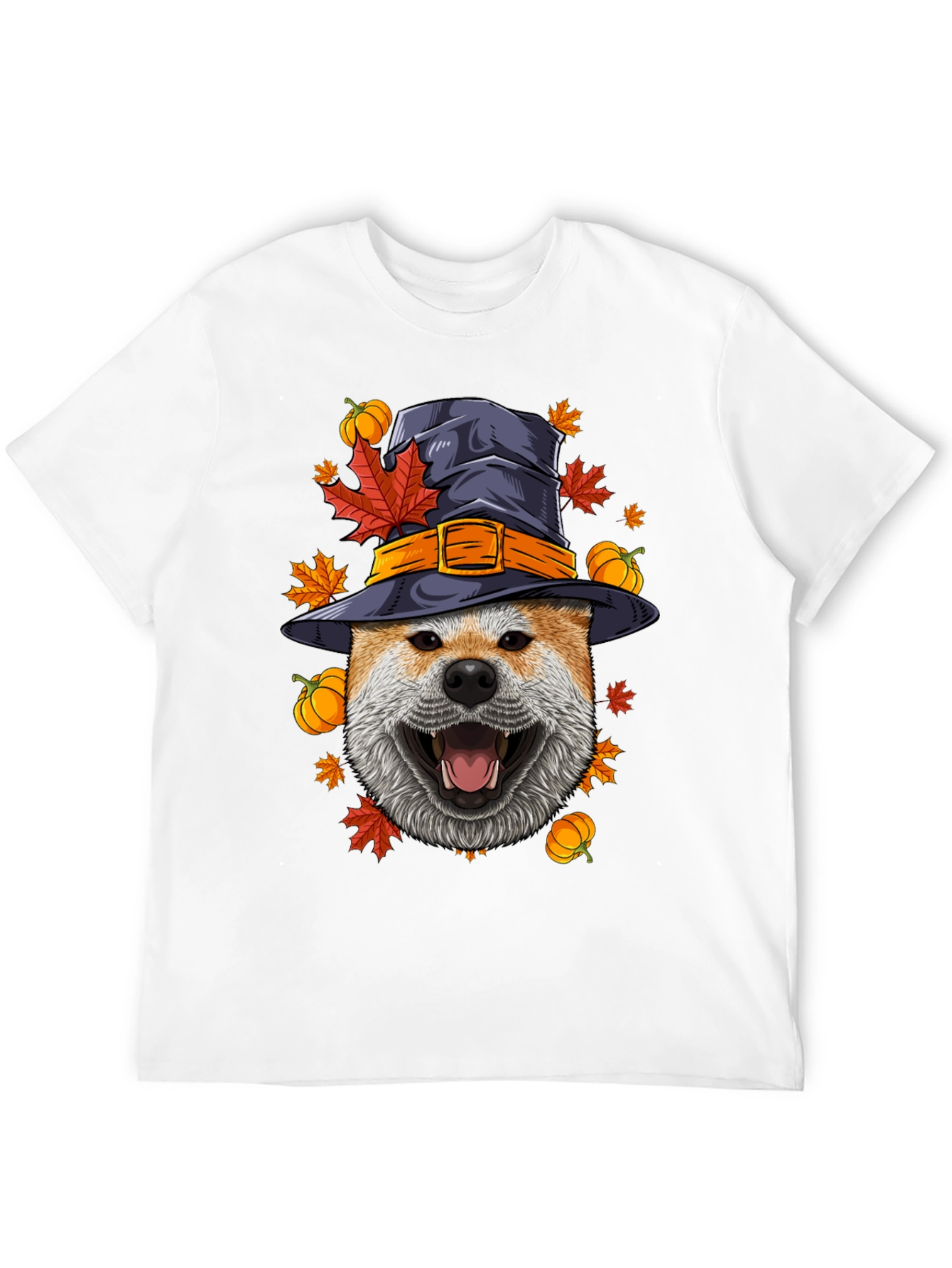 Dog in Witch Hat Halloween T-Shirt
