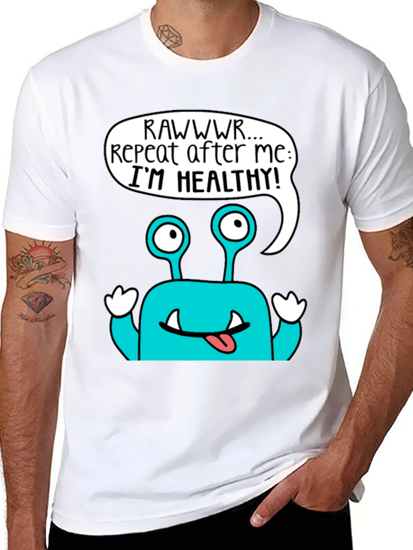 Healthy Monster Graphic T-Shirt