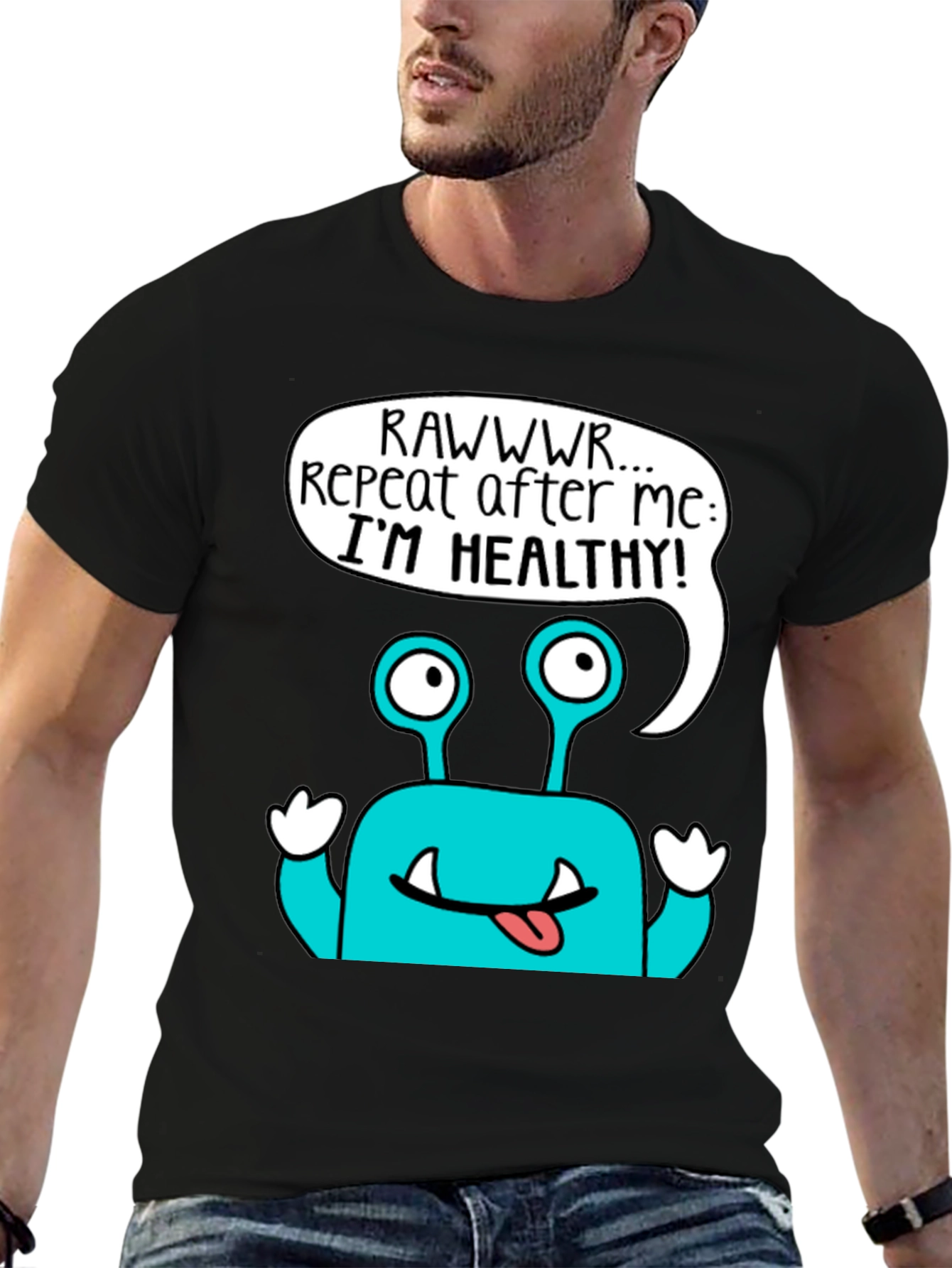 Healthy Monster Graphic T-Shirt