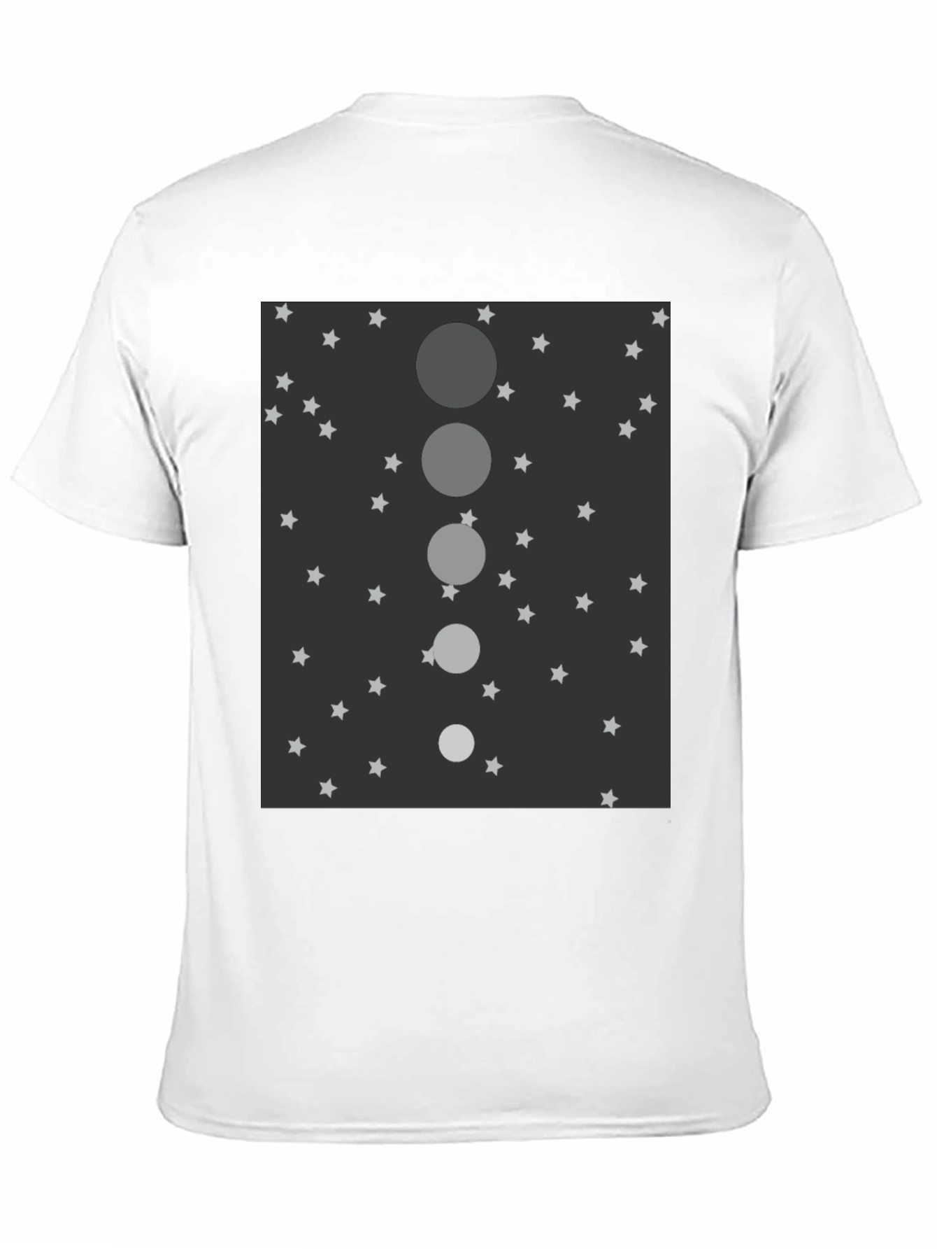 Celestial Sphere Mens Black Graphic Tee
