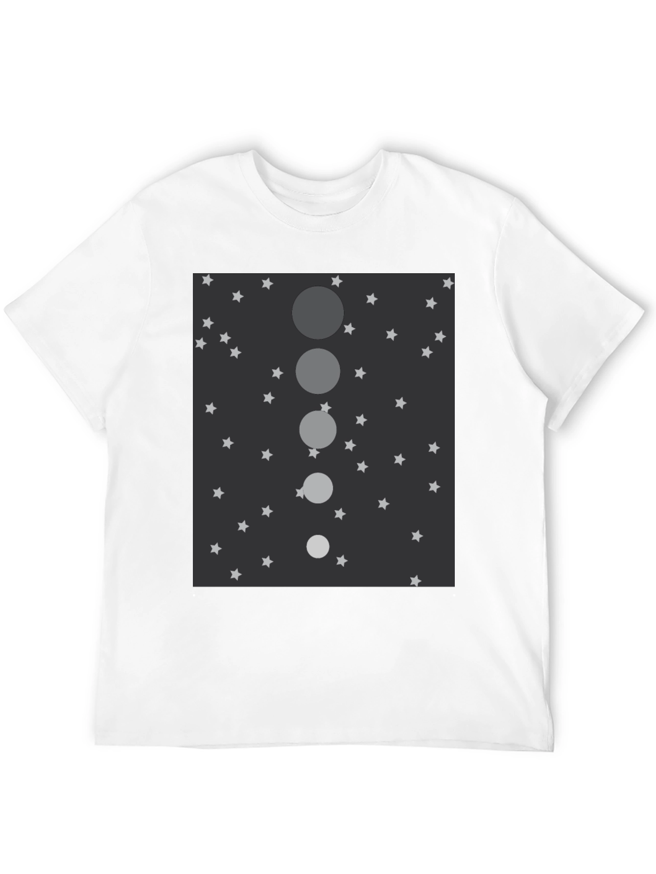 Celestial Sphere Mens Black Graphic Tee