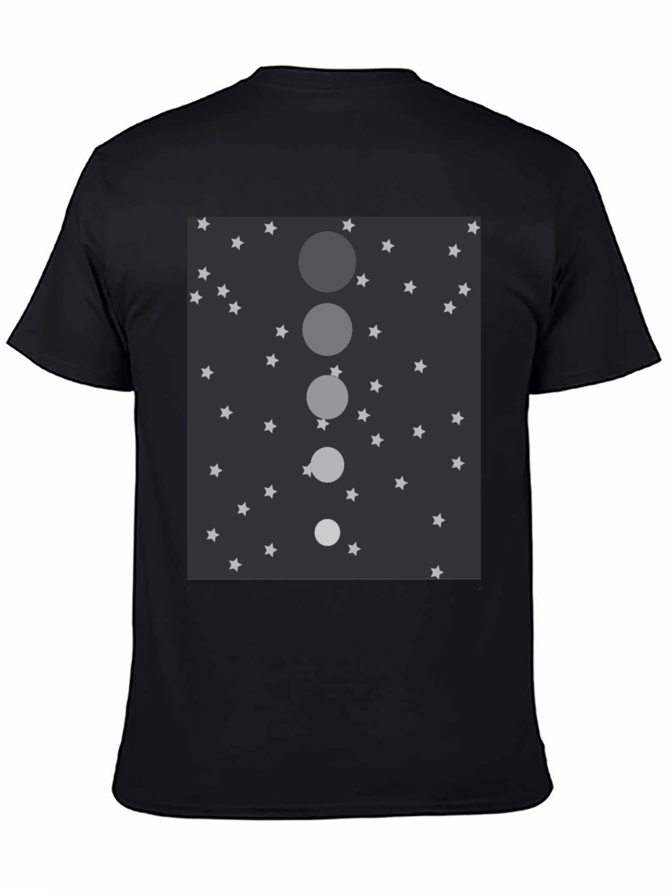 Celestial Sphere Mens Black Graphic Tee
