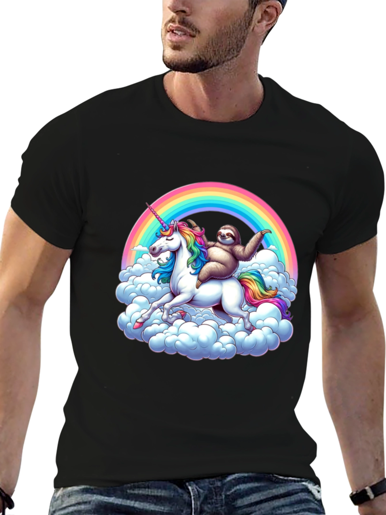 Unicorn Sloth Rainbow T-Shirt