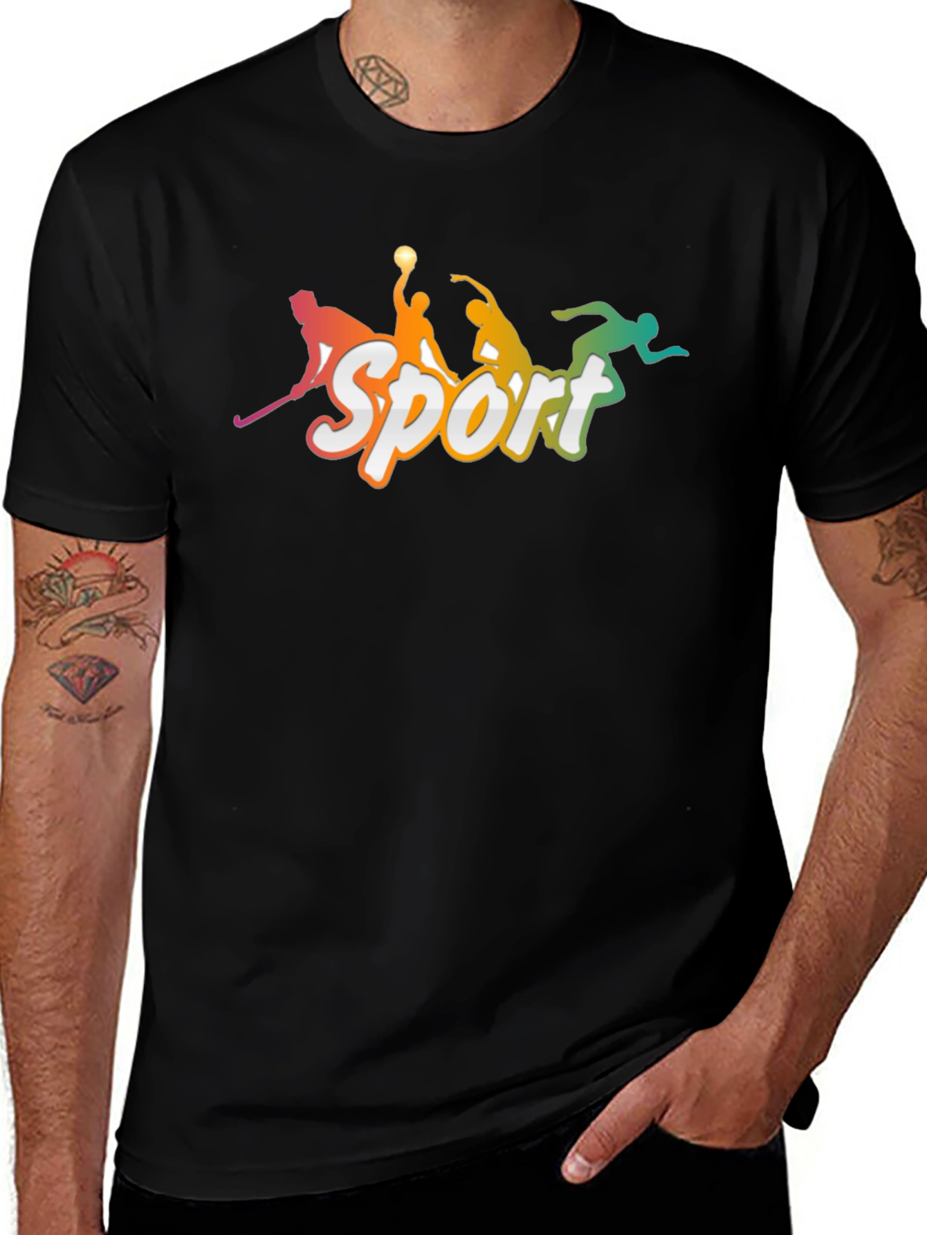 Sport Silhouette Graphic Tee