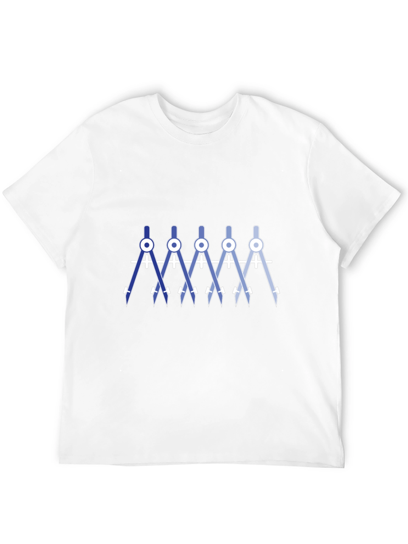 Geometric Compass T-Shirt - Black Cotton Blend
