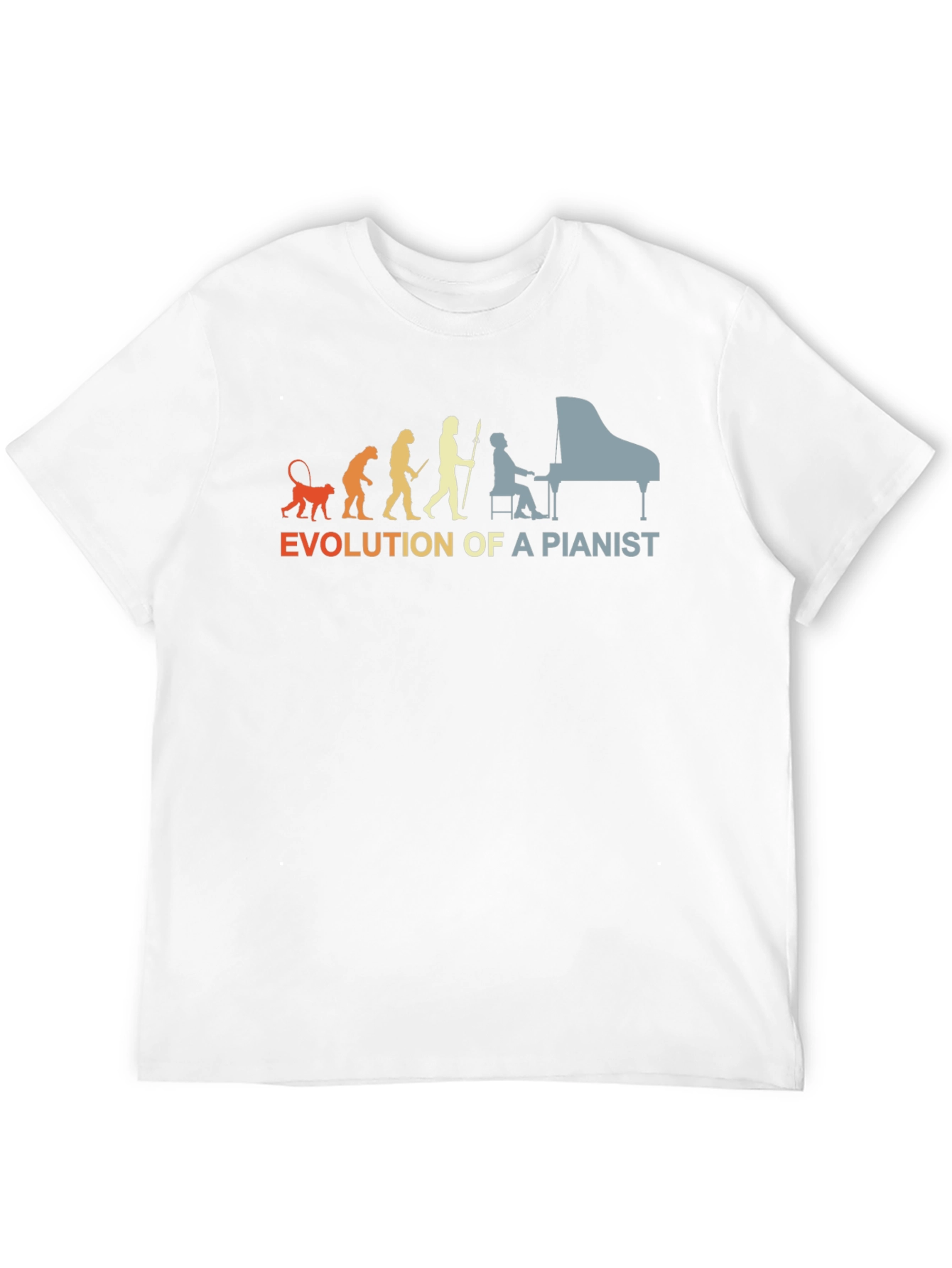 Evolution of a Pianist Graphic T-Shirt - Black