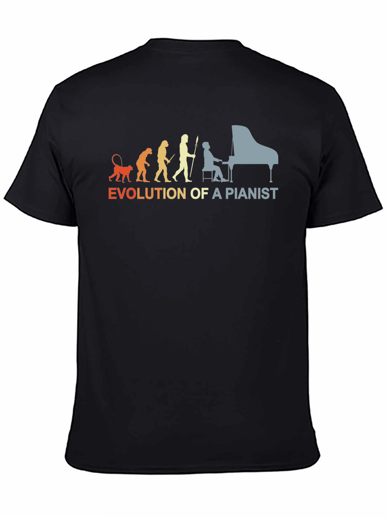 Evolution of a Pianist Graphic T-Shirt - Black