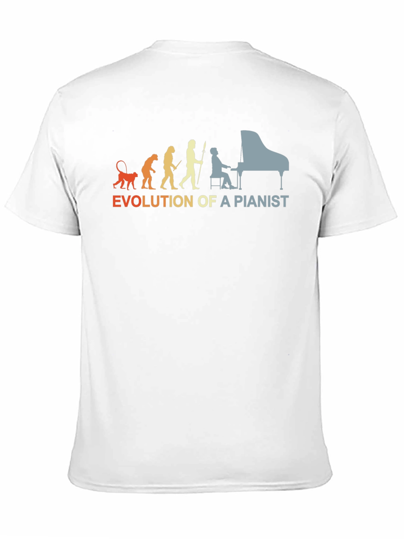 Evolution of a Pianist Graphic T-Shirt - Black