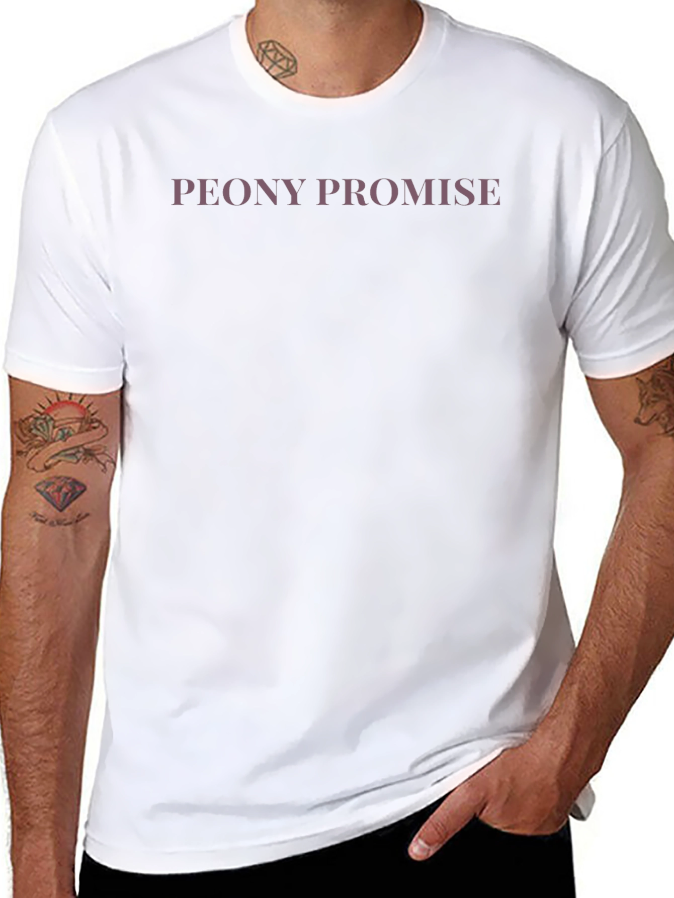 Peony Promise Black Graphic Tee
