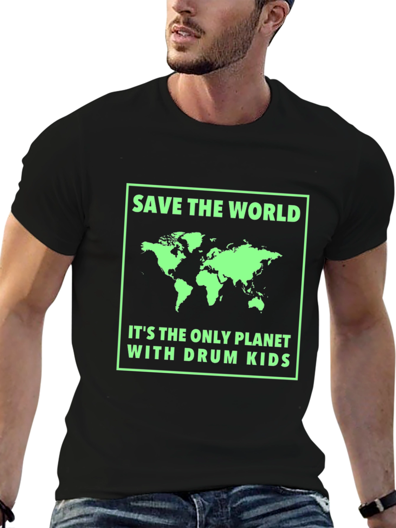 Save the World T-Shirt - Drum Kids Planet