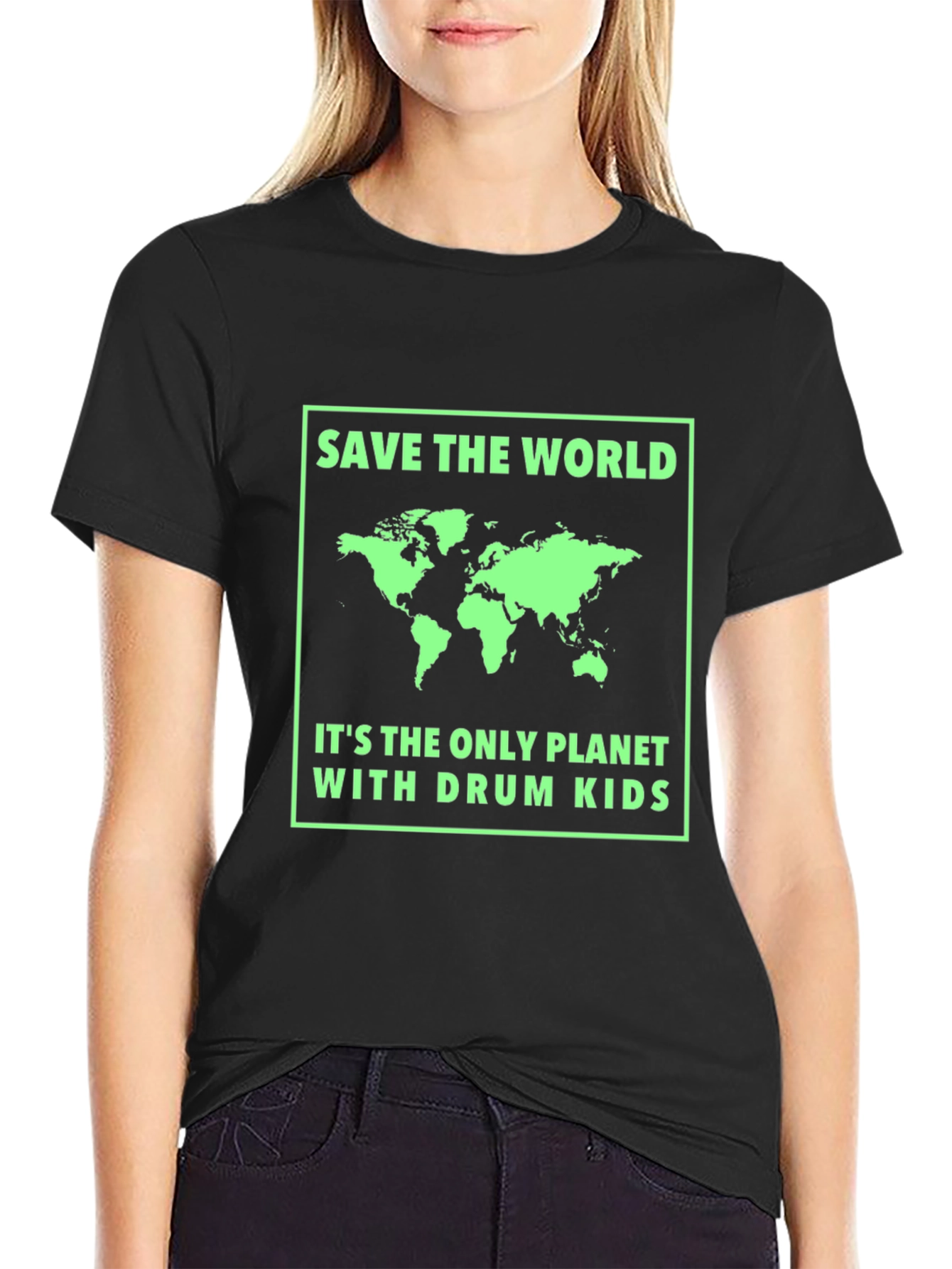 Save the World T-Shirt - Drum Kids Planet