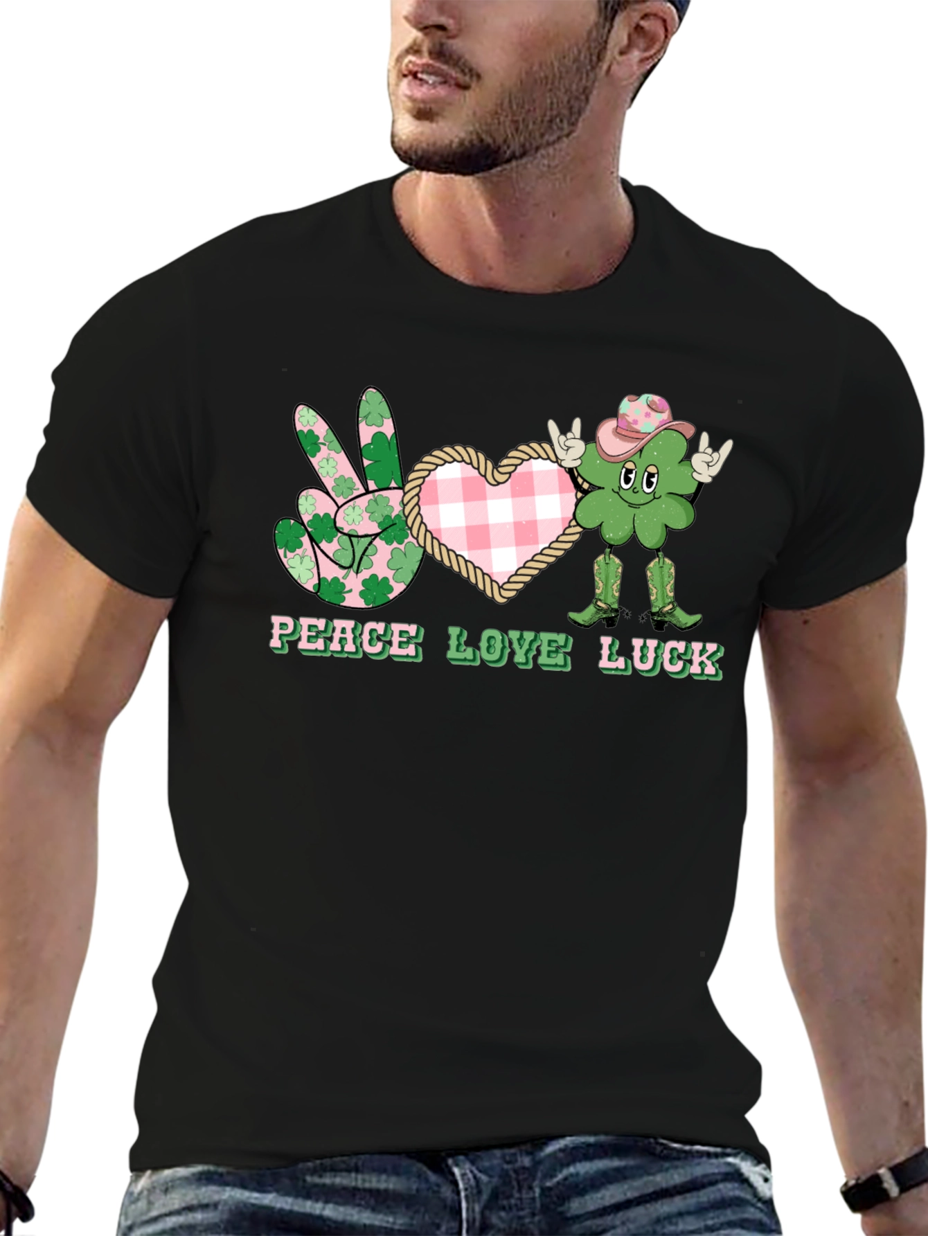 Peace Love Luck St. Patricks Day T-Shirt