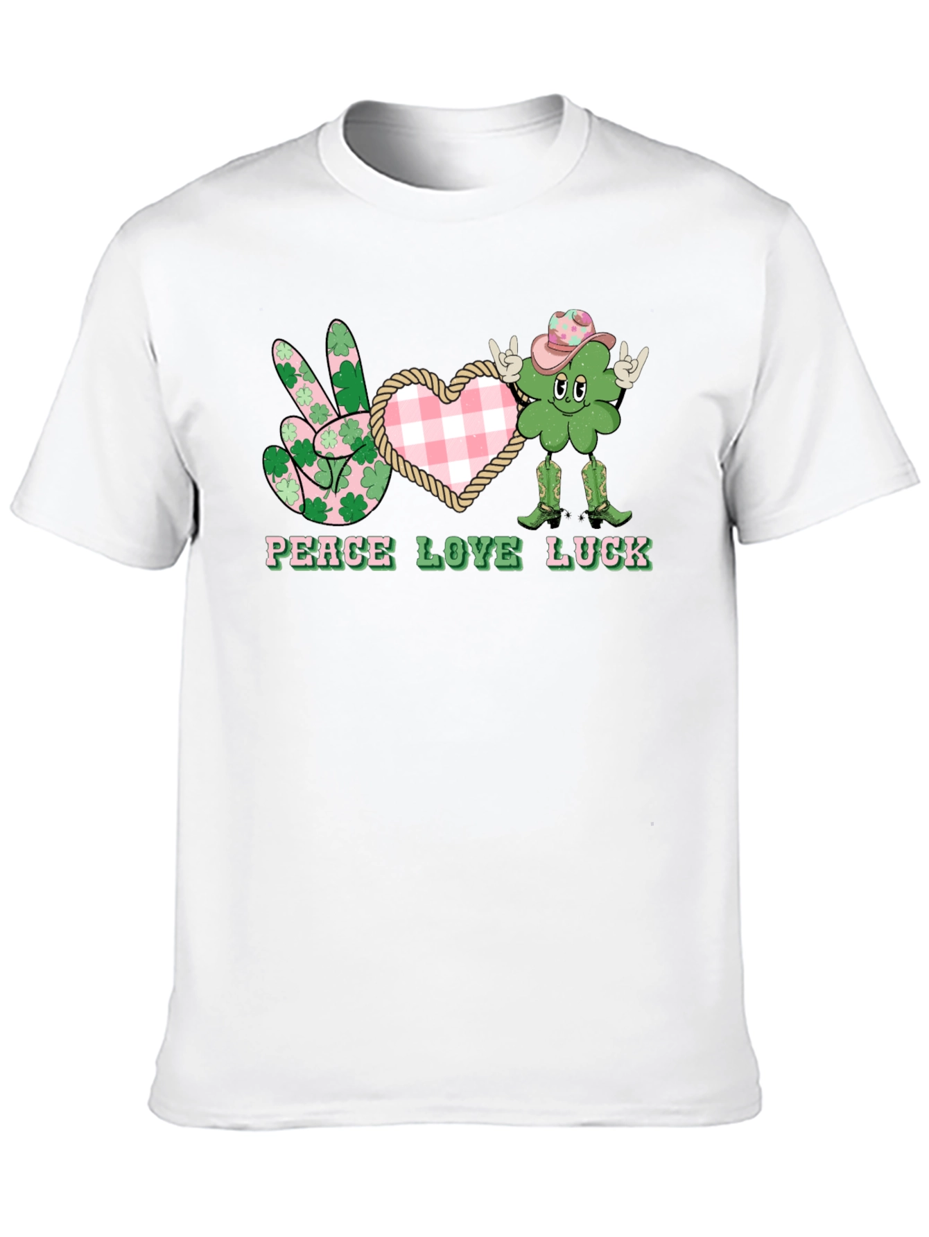 Peace Love Luck St. Patricks Day T-Shirt