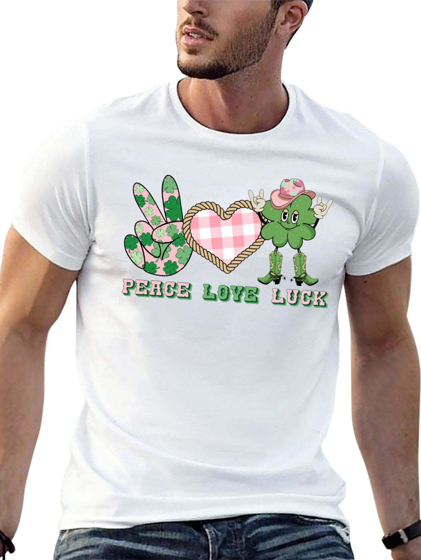Peace Love Luck St. Patricks Day T-Shirt