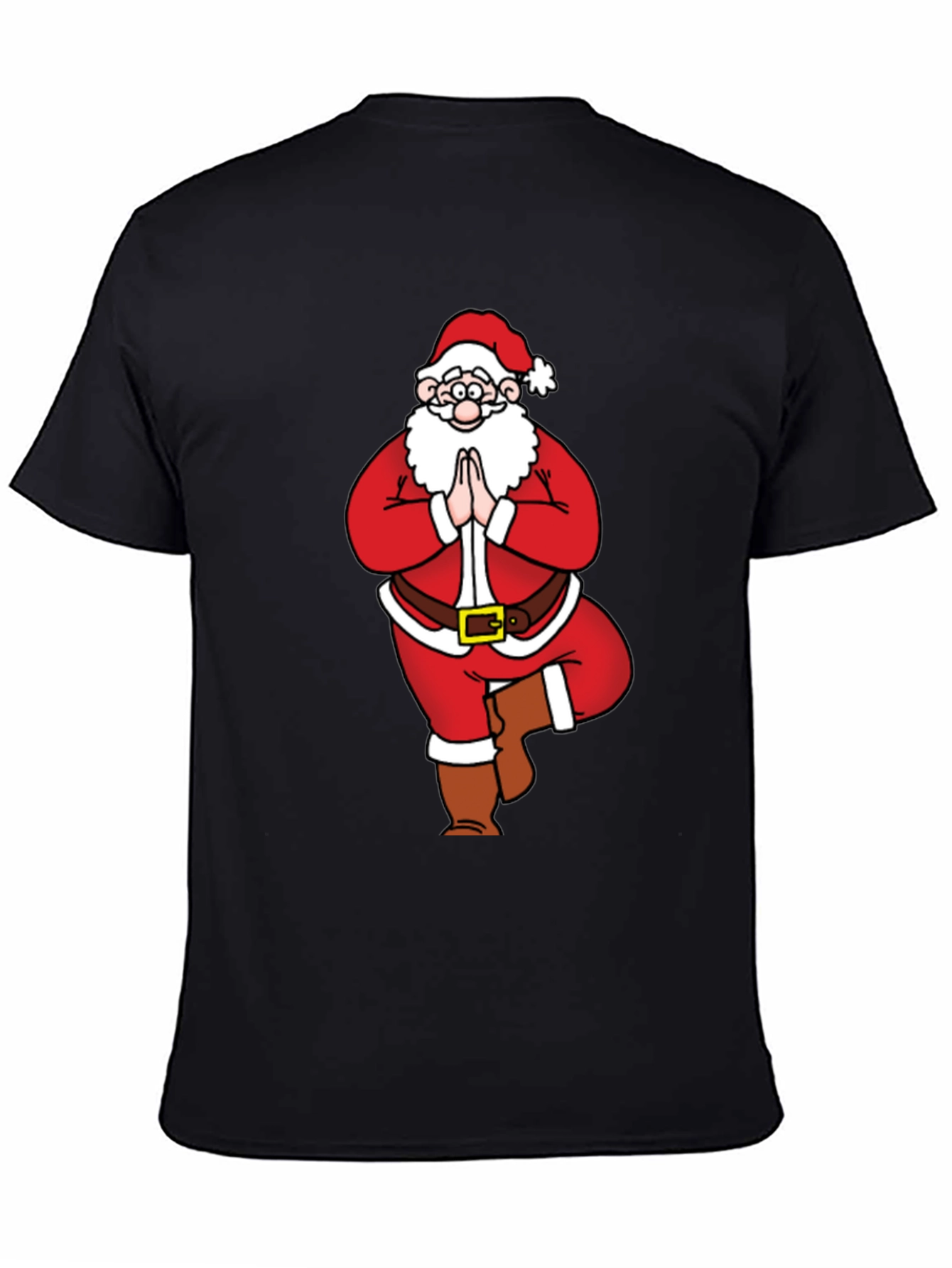 Yoga Santa Graphic Tee - Holiday Fun