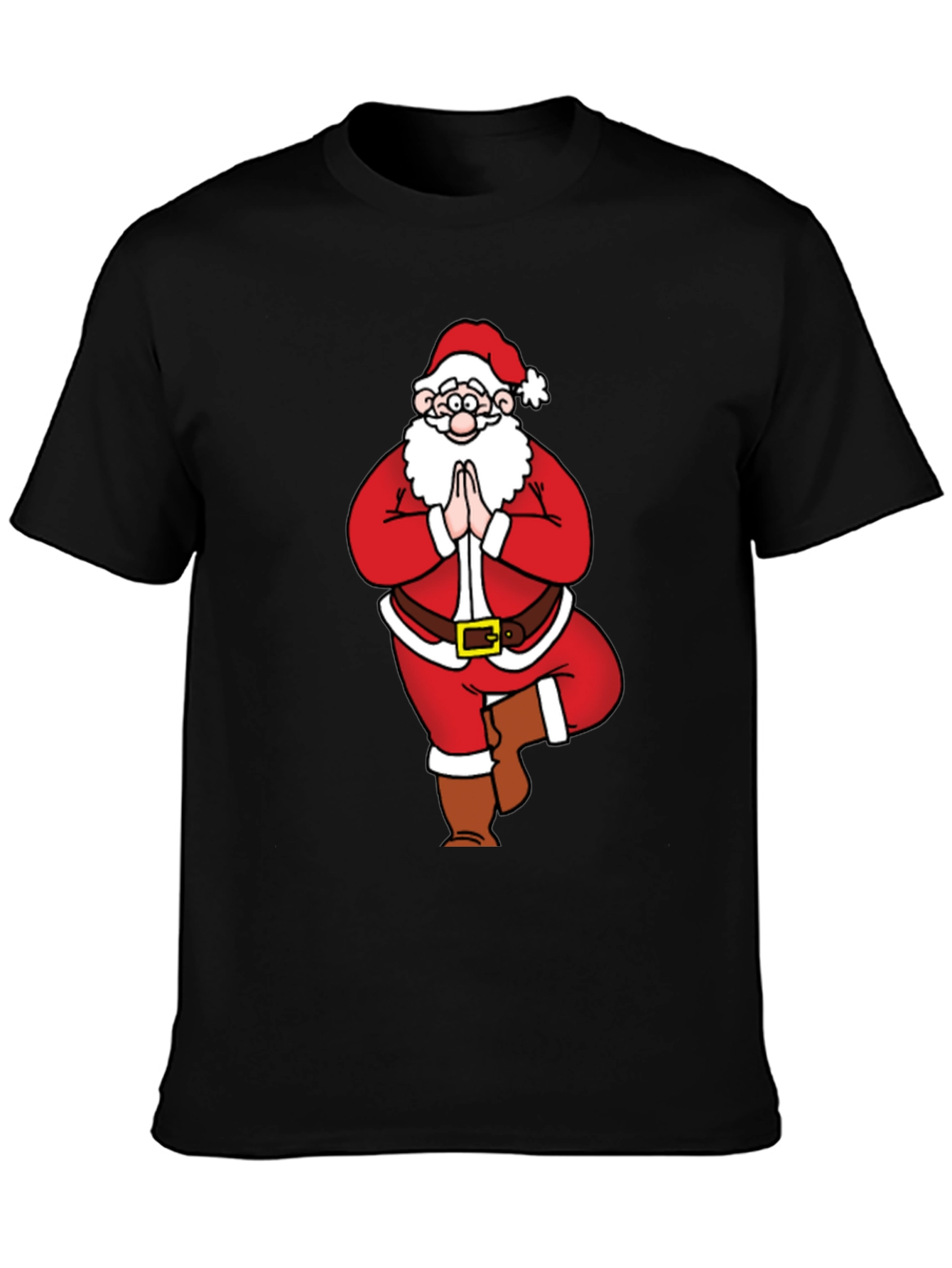 Yoga Santa Graphic Tee - Holiday Fun