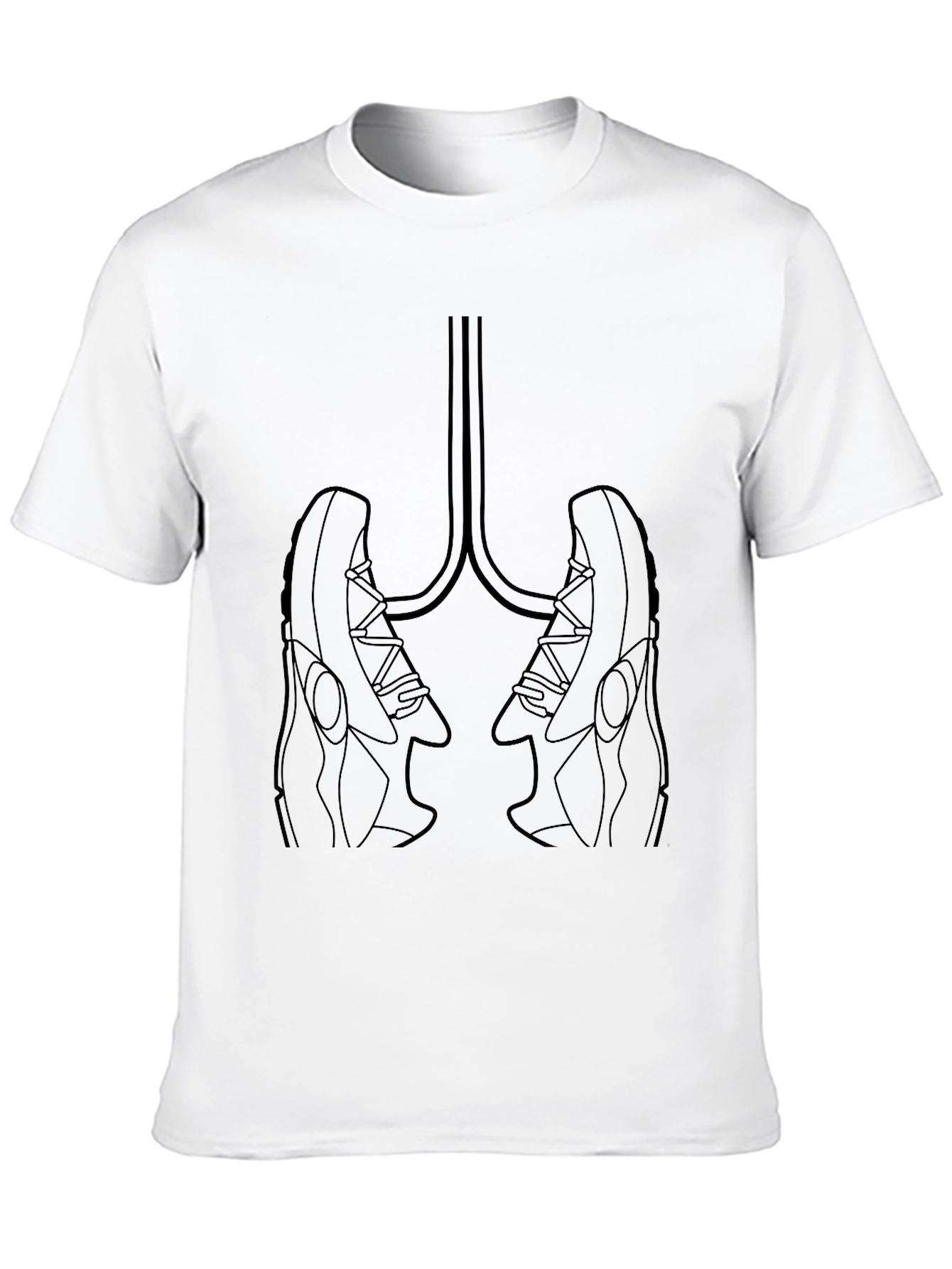 Sneaker Lungs Graphic Tee - Black Unisex T-Shirt