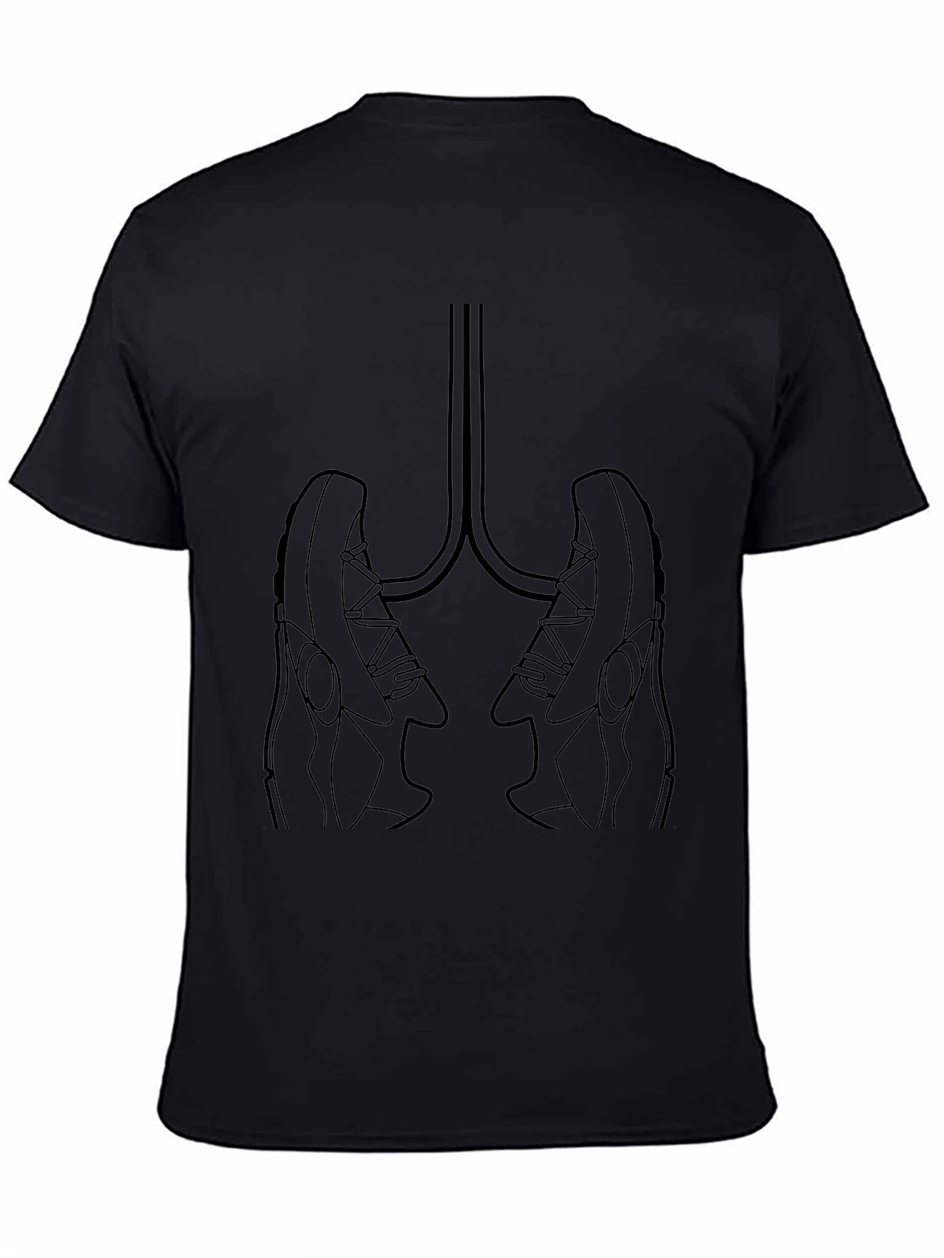 Sneaker Lungs Graphic Tee - Black Unisex T-Shirt