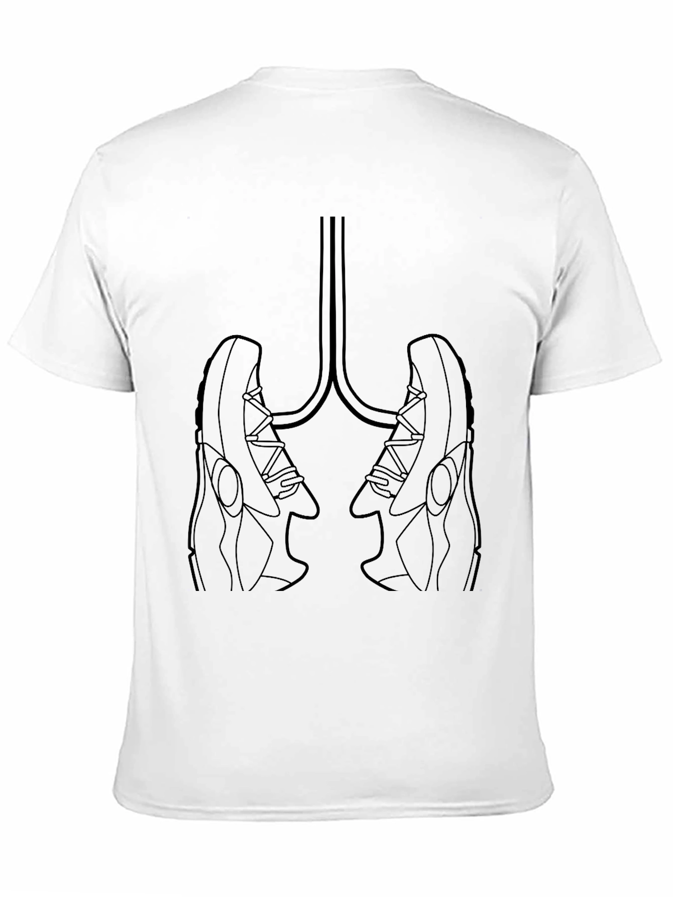 Sneaker Lungs Graphic Tee - Black Unisex T-Shirt