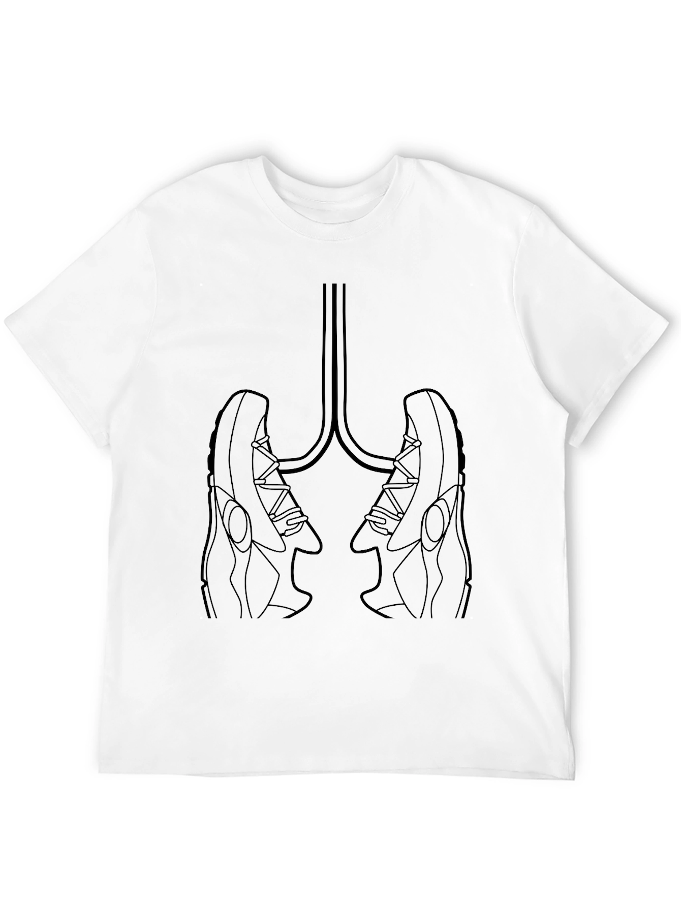 Sneaker Lungs Graphic Tee - Black Unisex T-Shirt