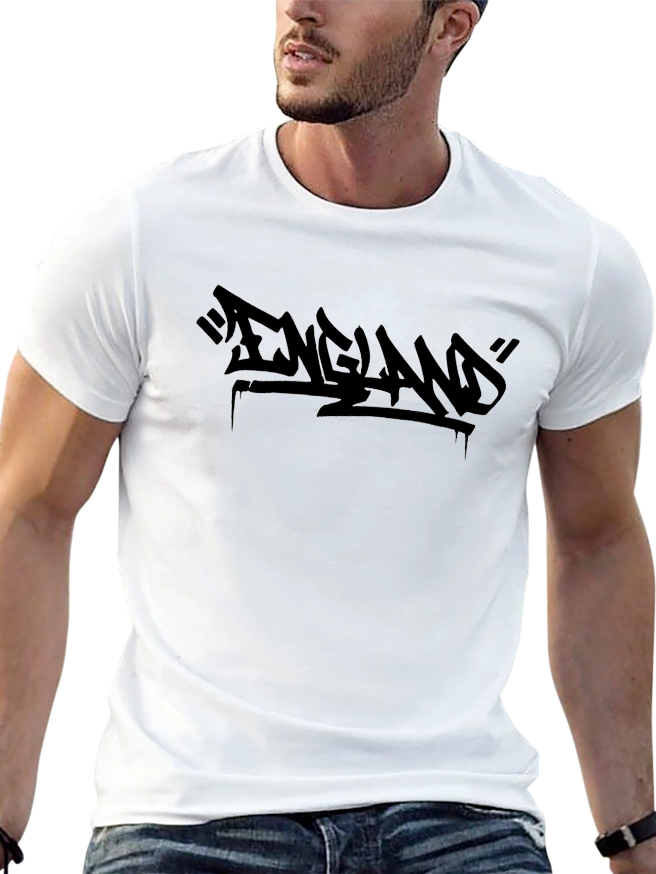 England Graffiti Style T-Shirt - Cool Urban Fashion
