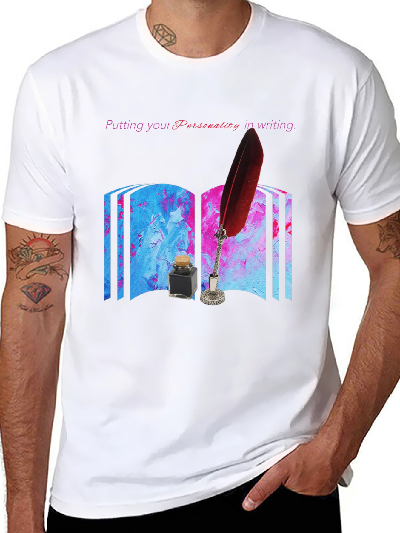 Personality in Writing T-Shirt - Unique Writers Tee
