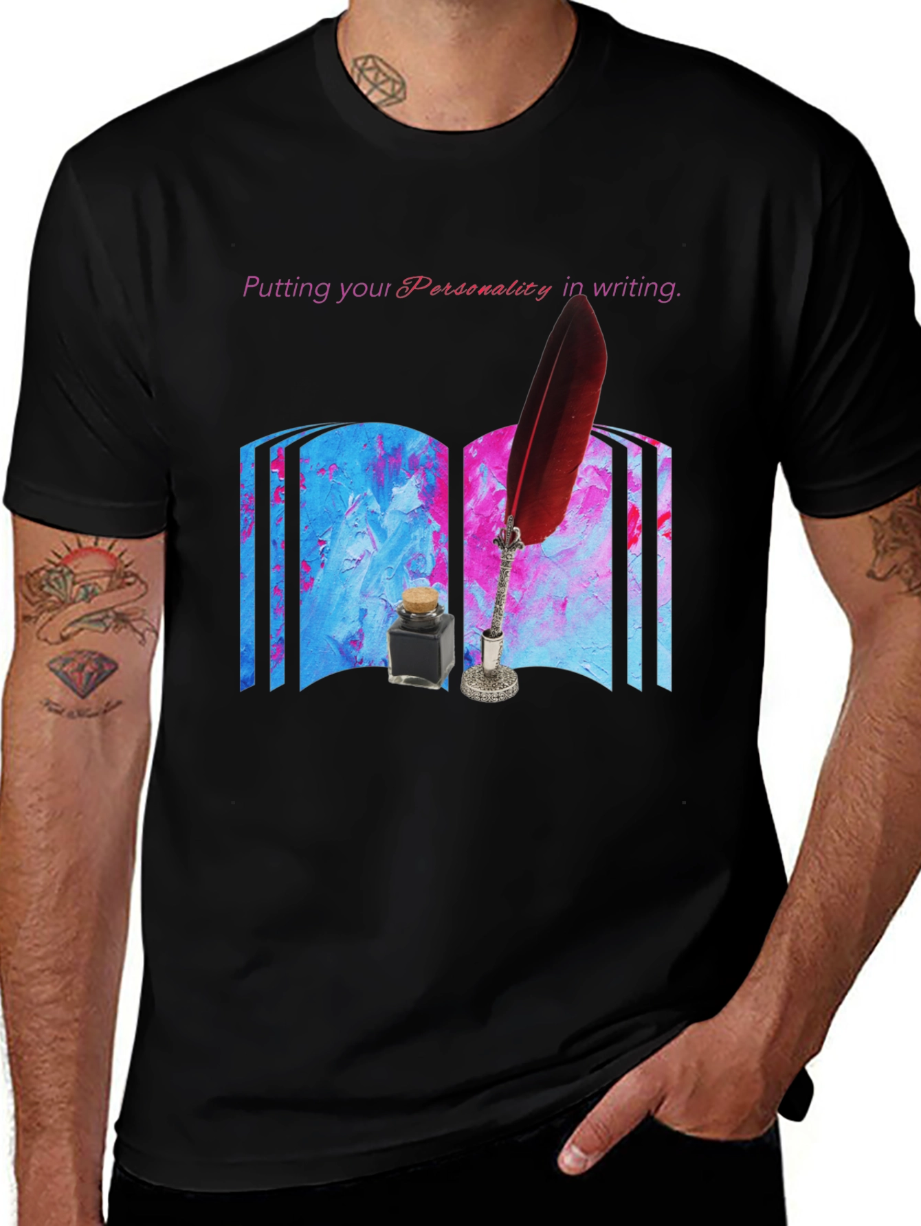 Personality in Writing T-Shirt - Unique Writers Tee