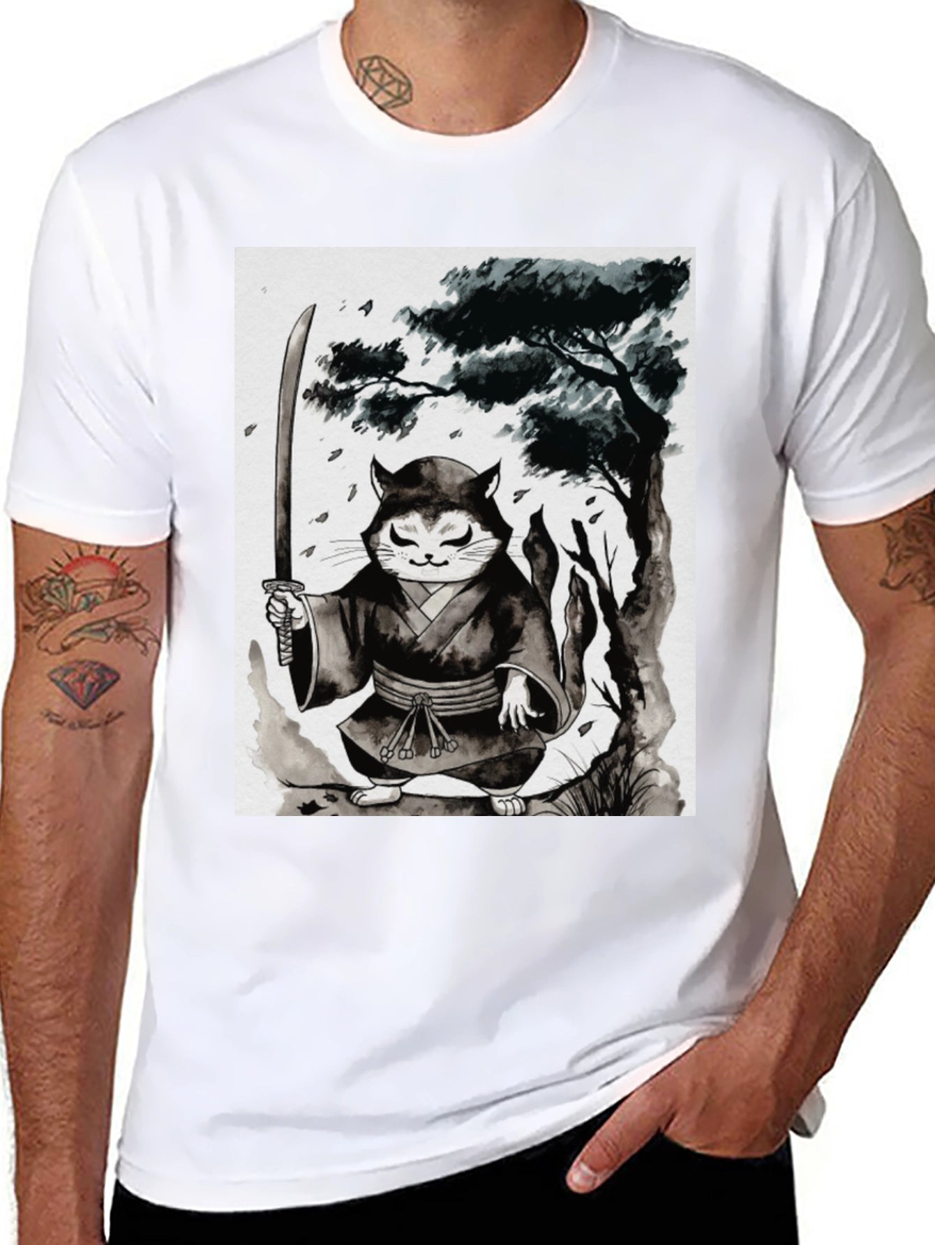 Samurai Cat T-Shirt