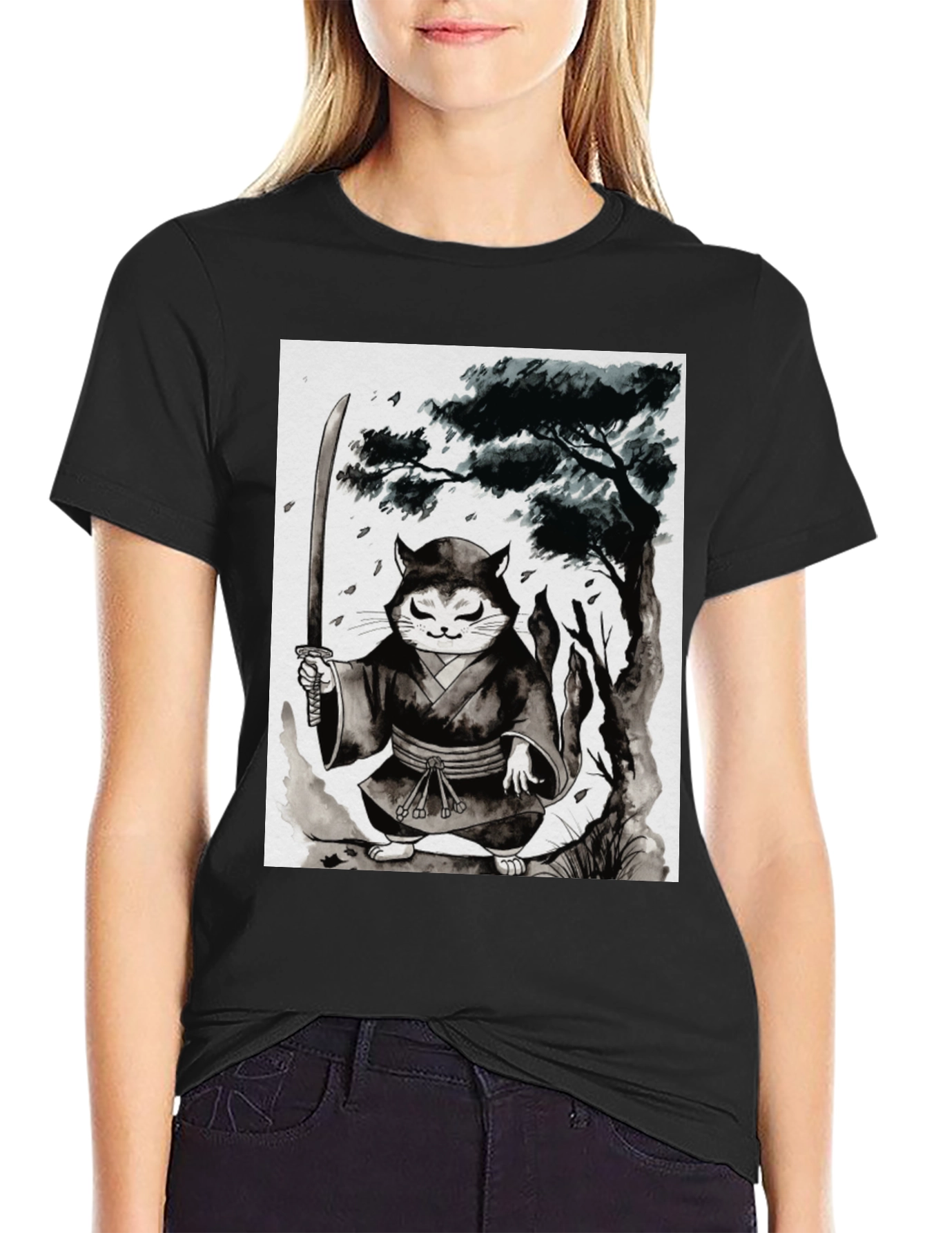 Samurai Cat T-Shirt