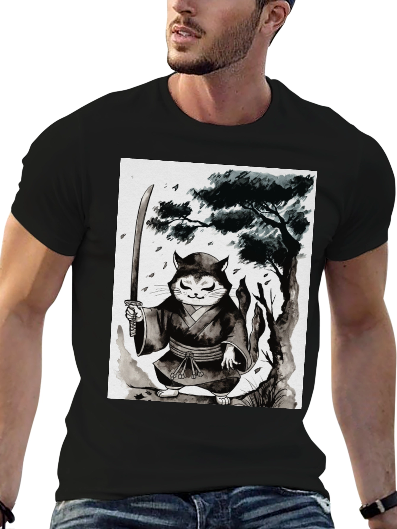 Samurai Cat T-Shirt