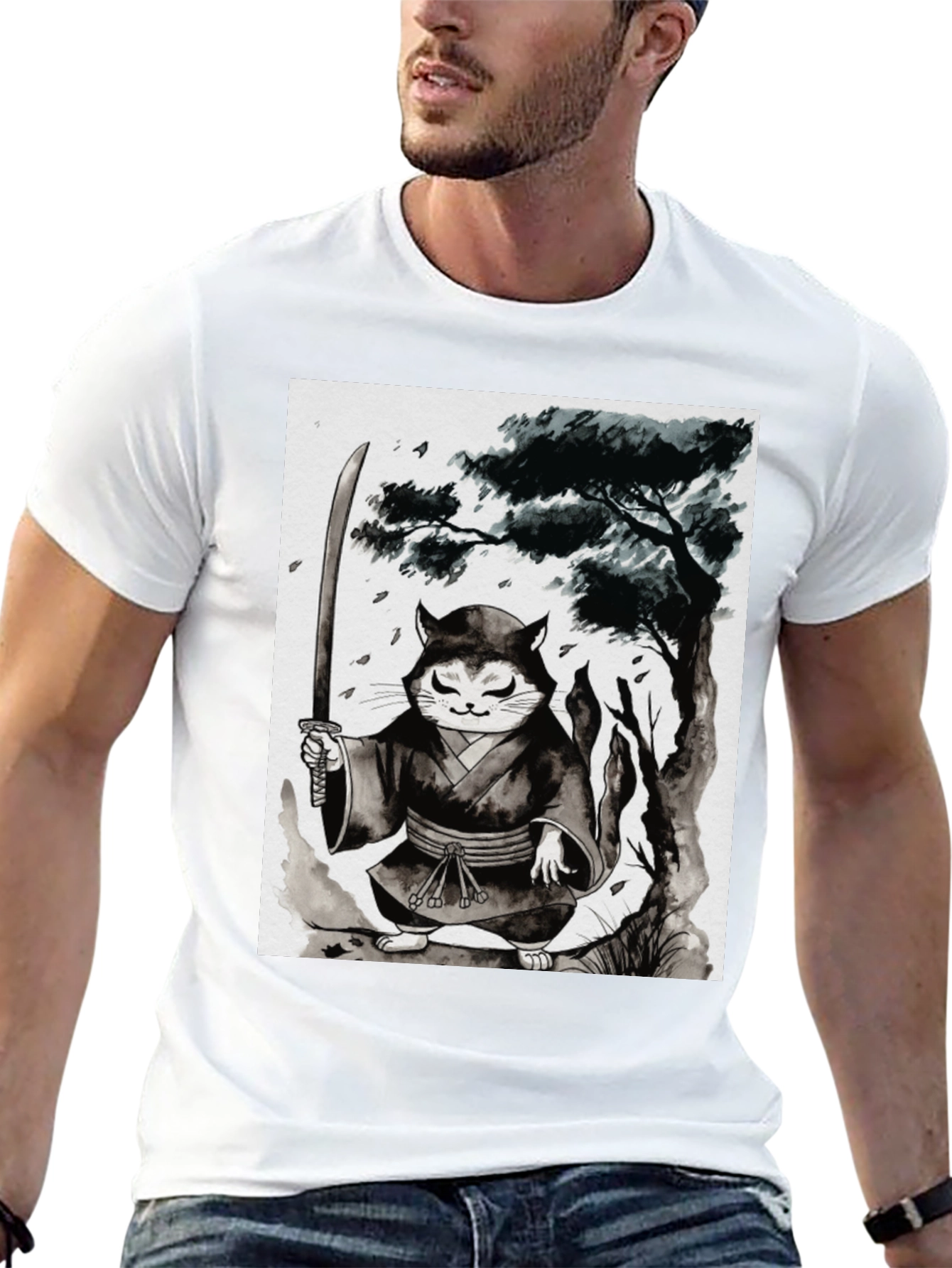 Samurai Cat T-Shirt