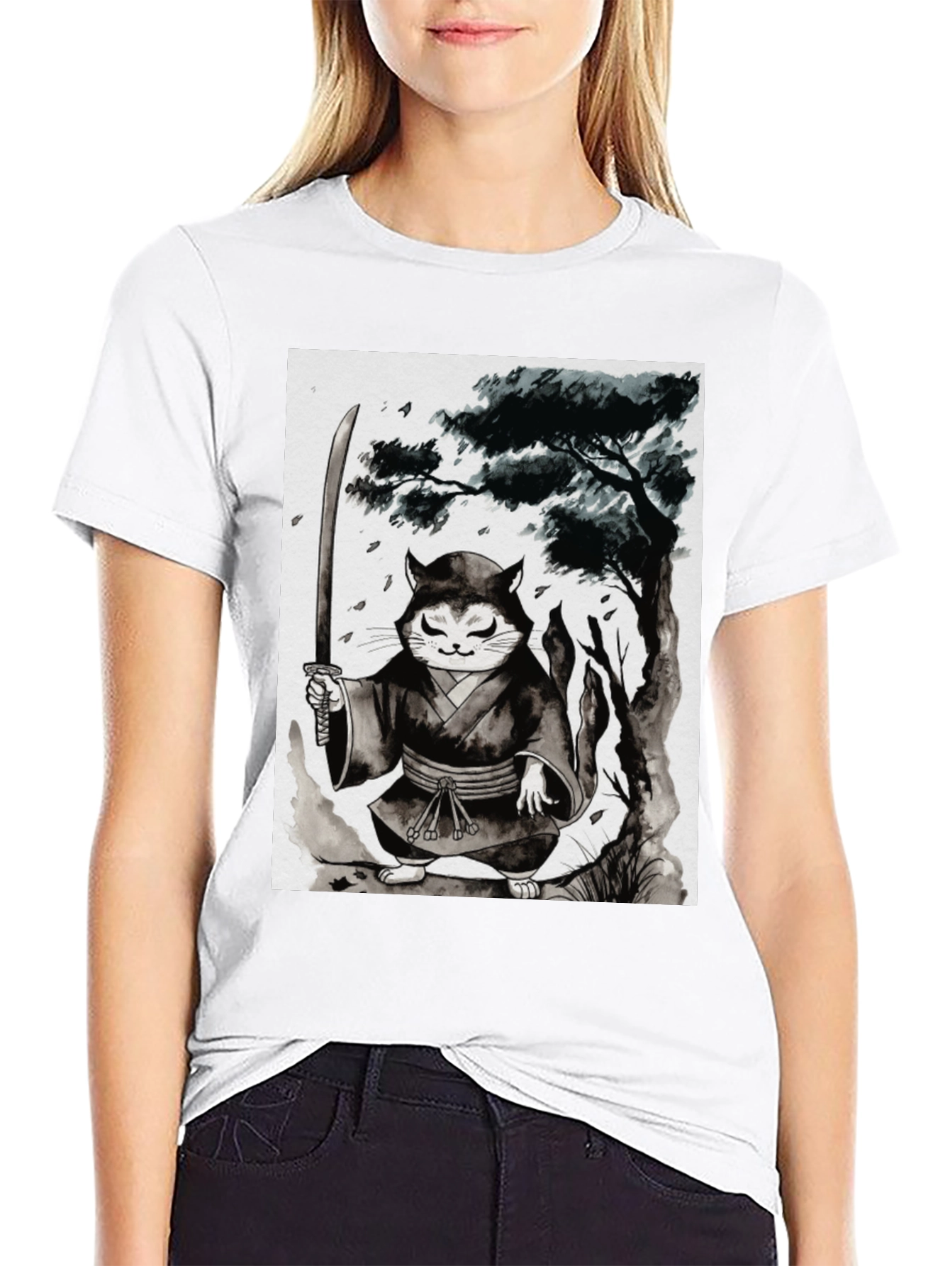Samurai Cat T-Shirt