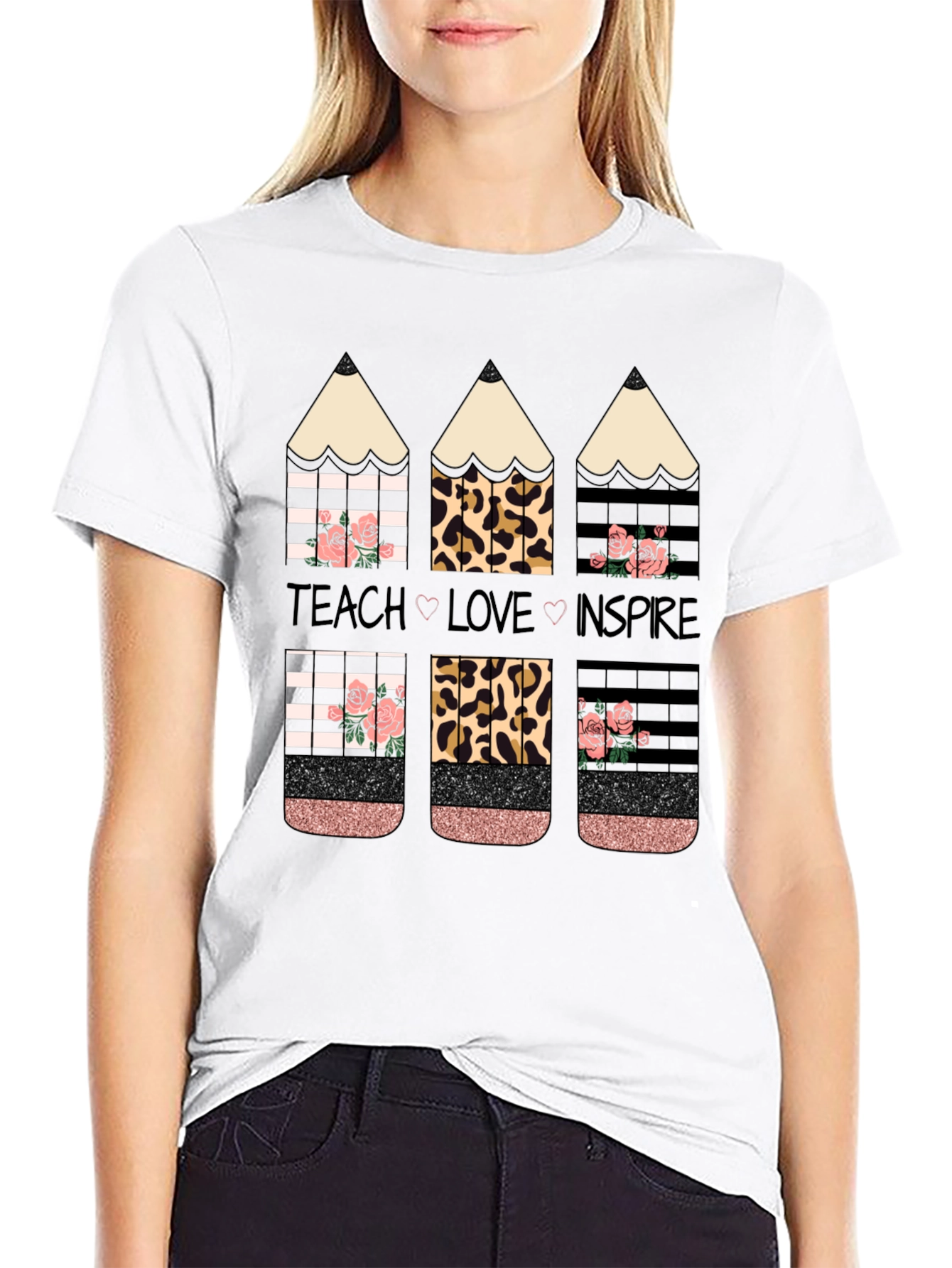 Teach Love Inspire Pencil T-Shirt