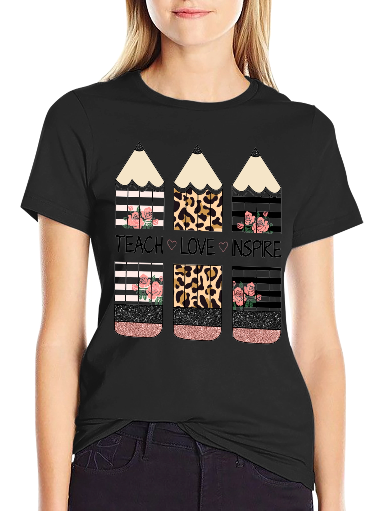 Teach Love Inspire Pencil T-Shirt