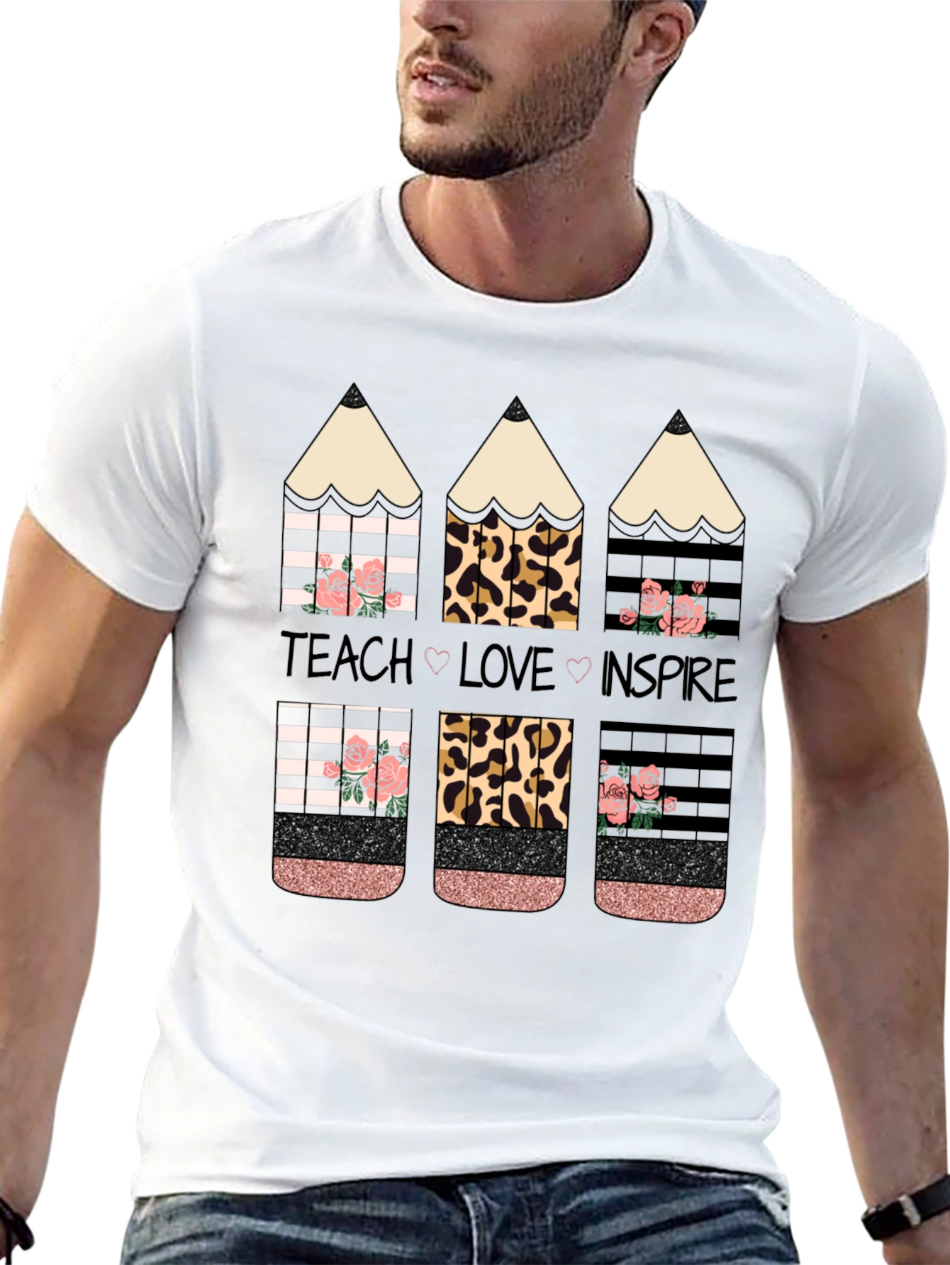 Teach Love Inspire Pencil T-Shirt