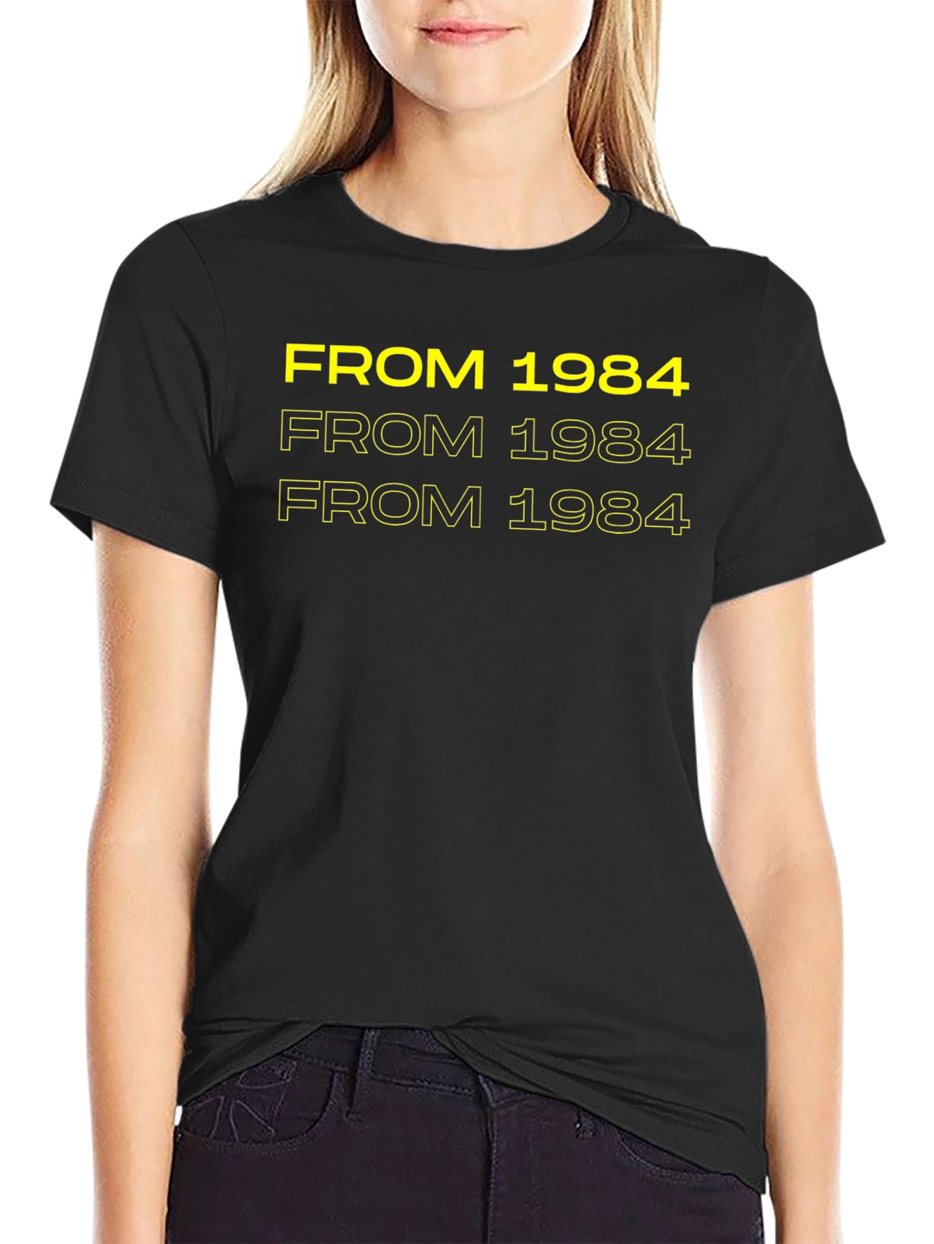 From 1984 Black Graphic Tee
