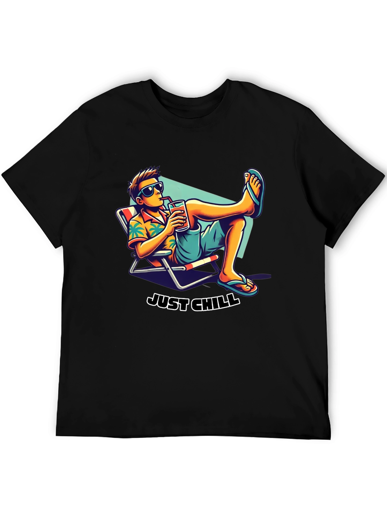 Just Chill T-Shirt: Relaxed Beach Vibe