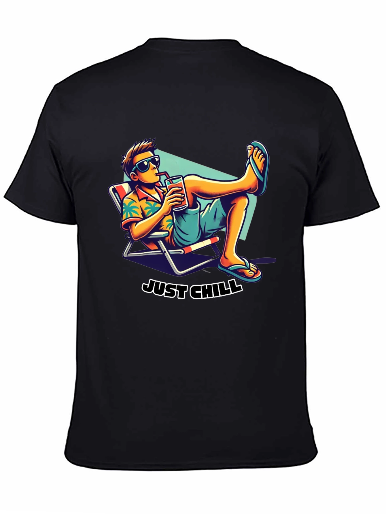 Just Chill T-Shirt: Relaxed Beach Vibe