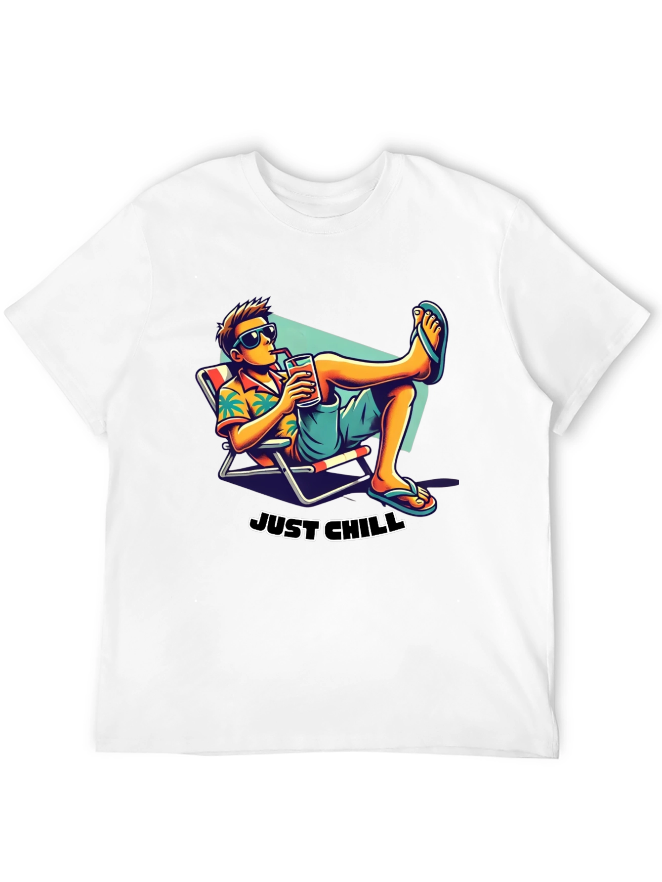 Just Chill T-Shirt: Relaxed Beach Vibe