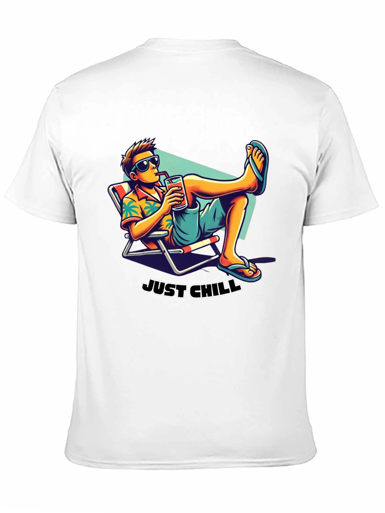 Just Chill T-Shirt: Relaxed Beach Vibe
