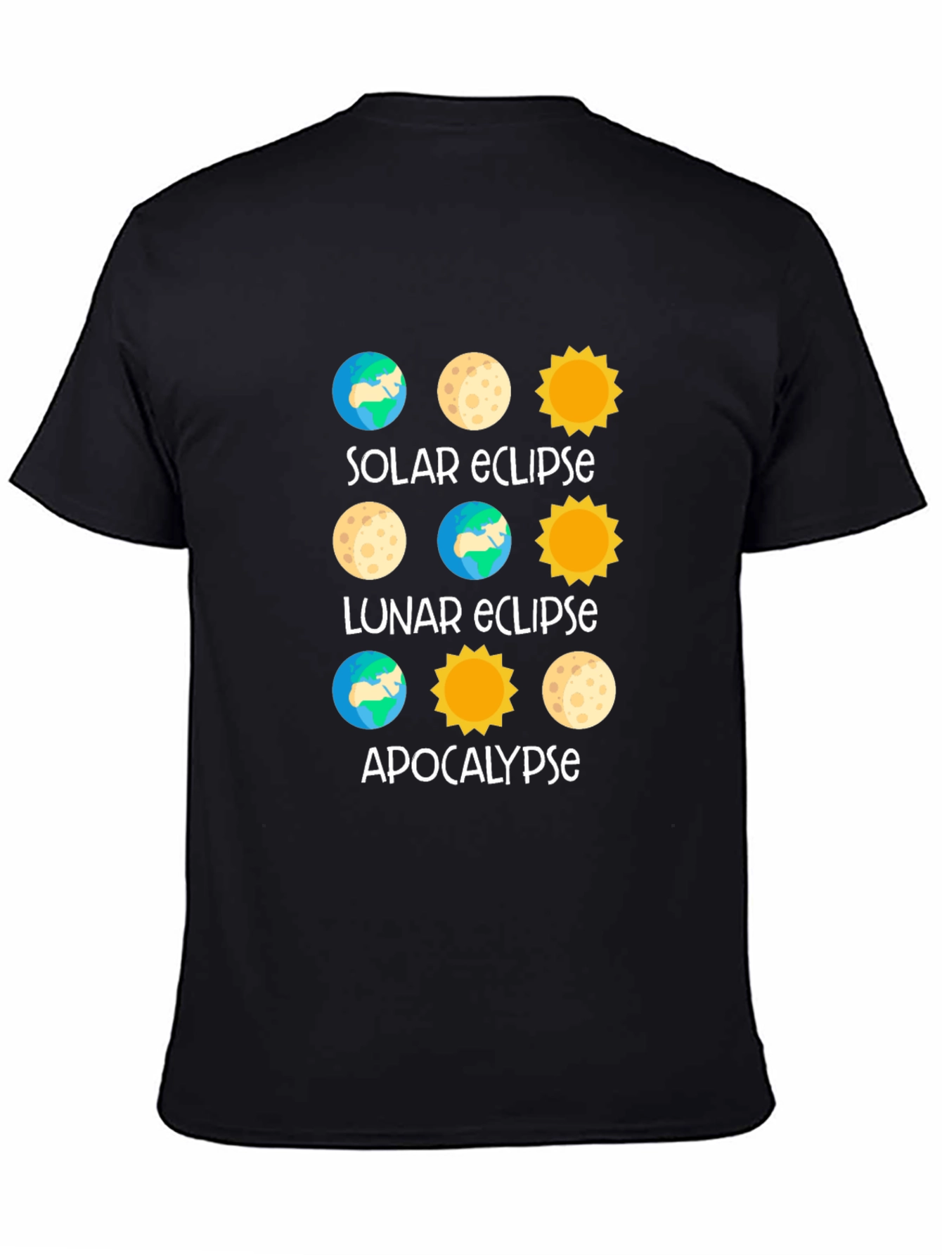 Eclipse Apocalypse Graphic T-Shirt - Black