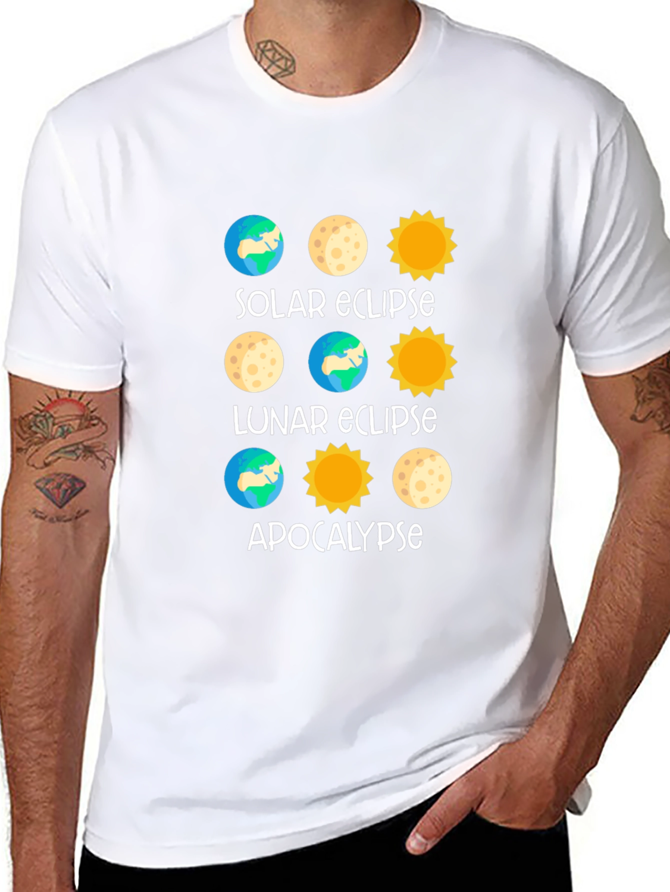 Eclipse Apocalypse Graphic T-Shirt - Black