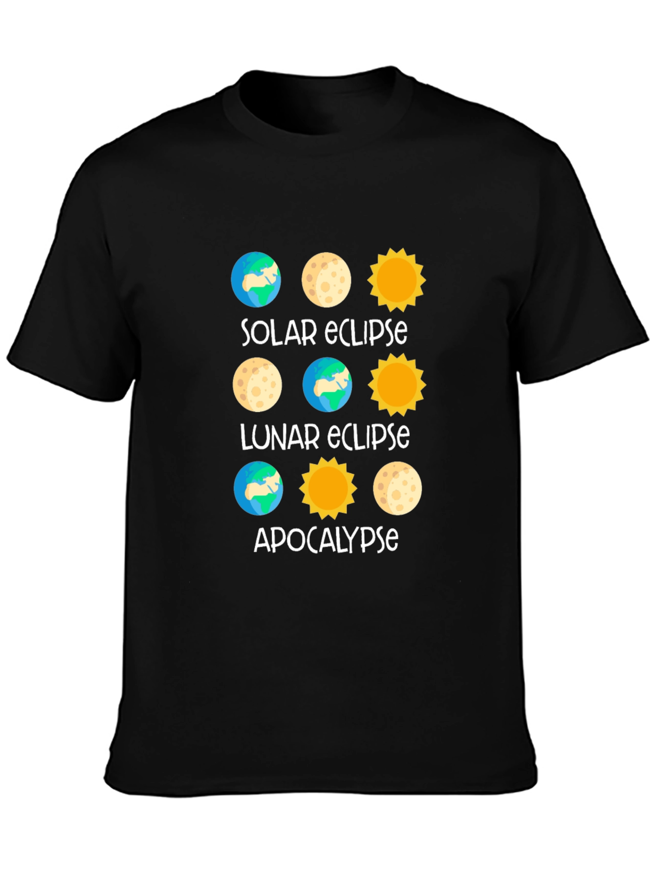 Eclipse Apocalypse Graphic T-Shirt - Black