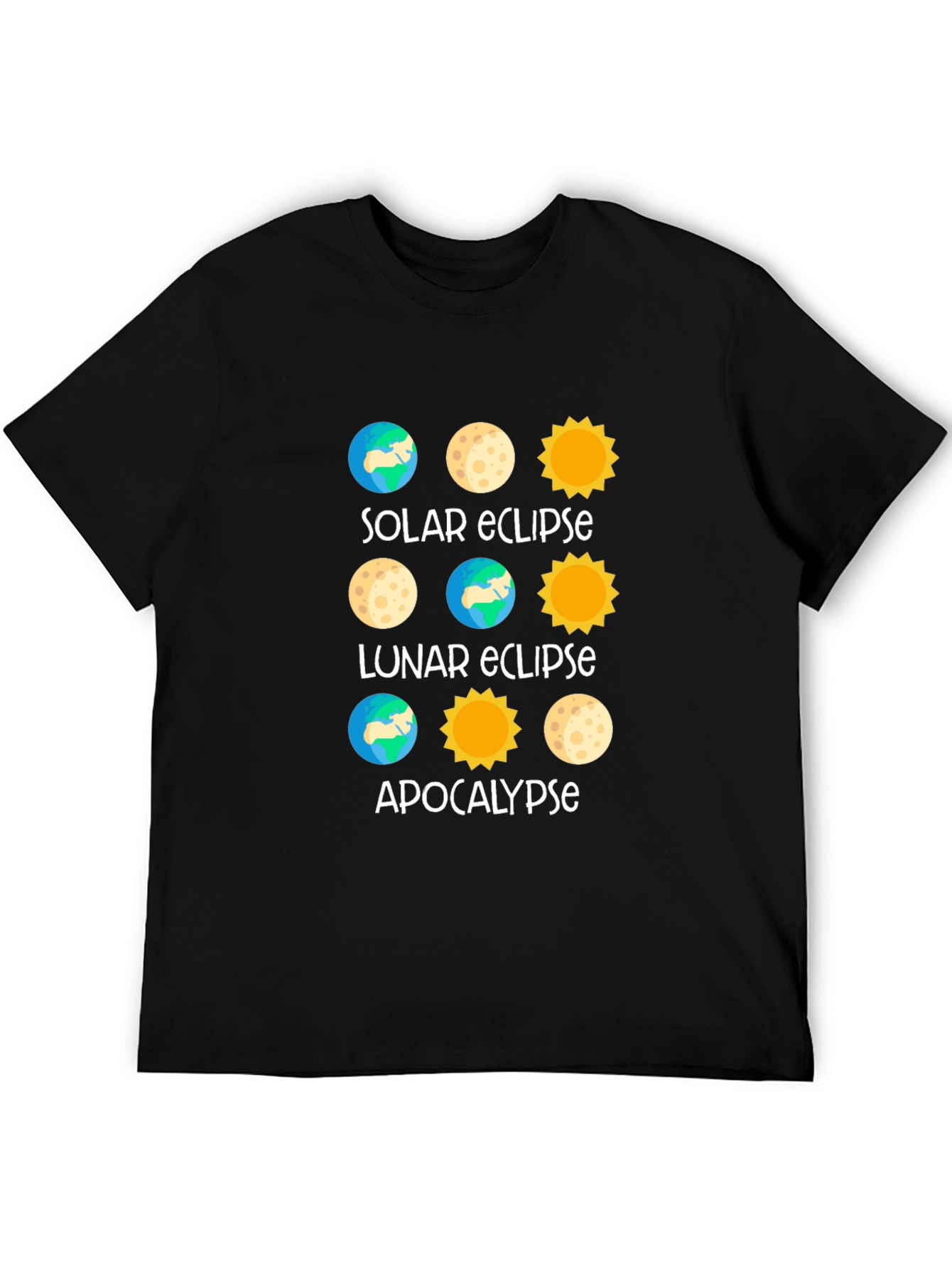 Eclipse Apocalypse Graphic T-Shirt - Black