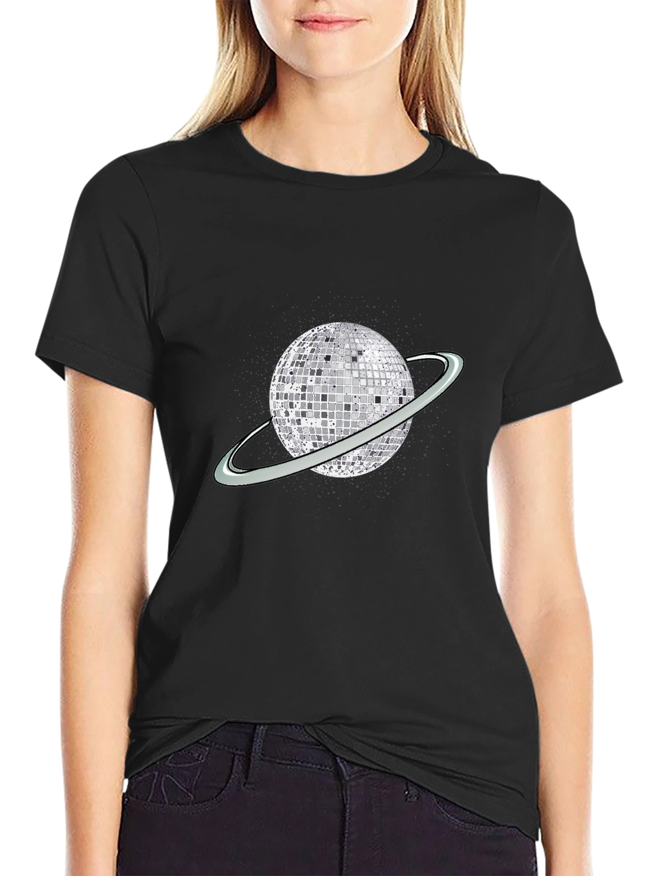 Disco Planet Graphic T-Shirt - Unique Party Tee