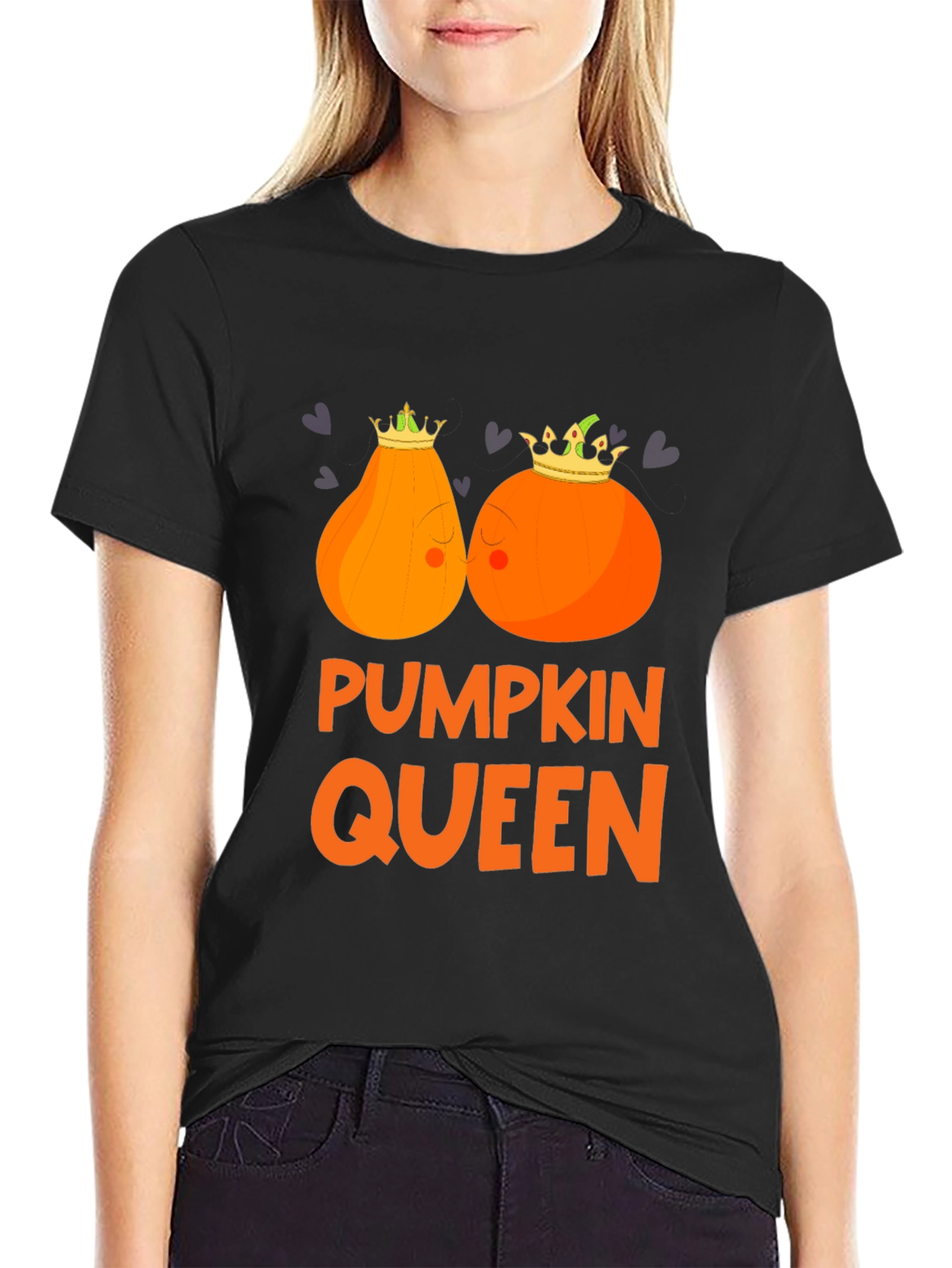 Pumpkin Queen Black Graphic Tee