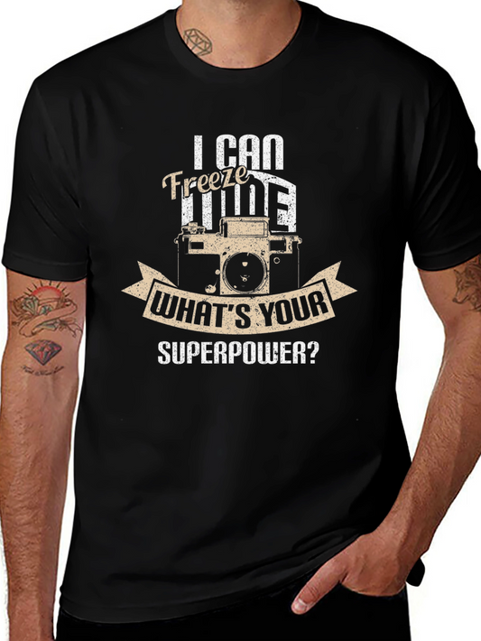 I Can Freeze Time T-Shirt - Photography Superpower Tee