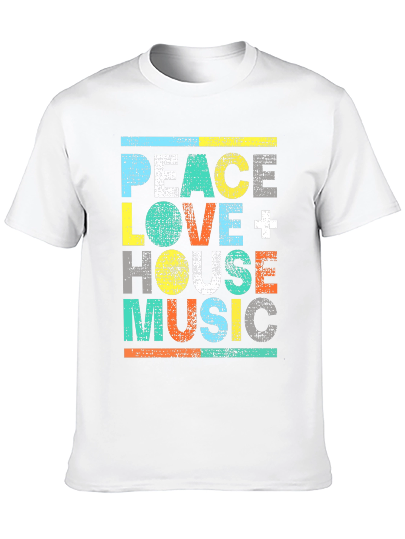Peace Love House Music Graphic Tee